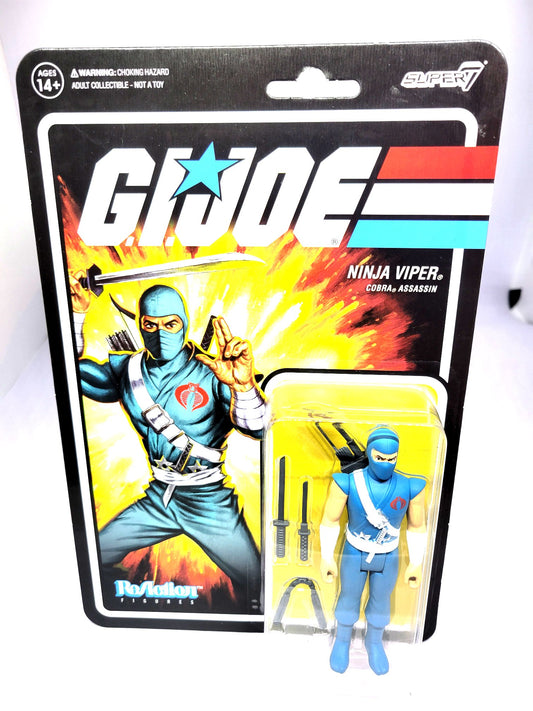 Super7 Hasbro G.I. Joe Ninja Viper Cobra Assassin ReAction Action Figure