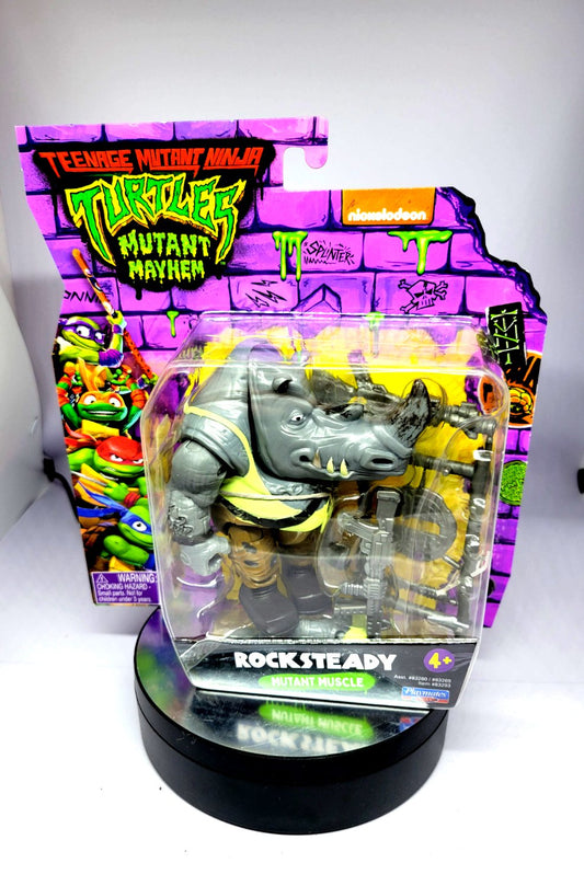 Playmates Teenage Mutant Ninja Turtles Mutant Mayhem Rocksteady Action Figure