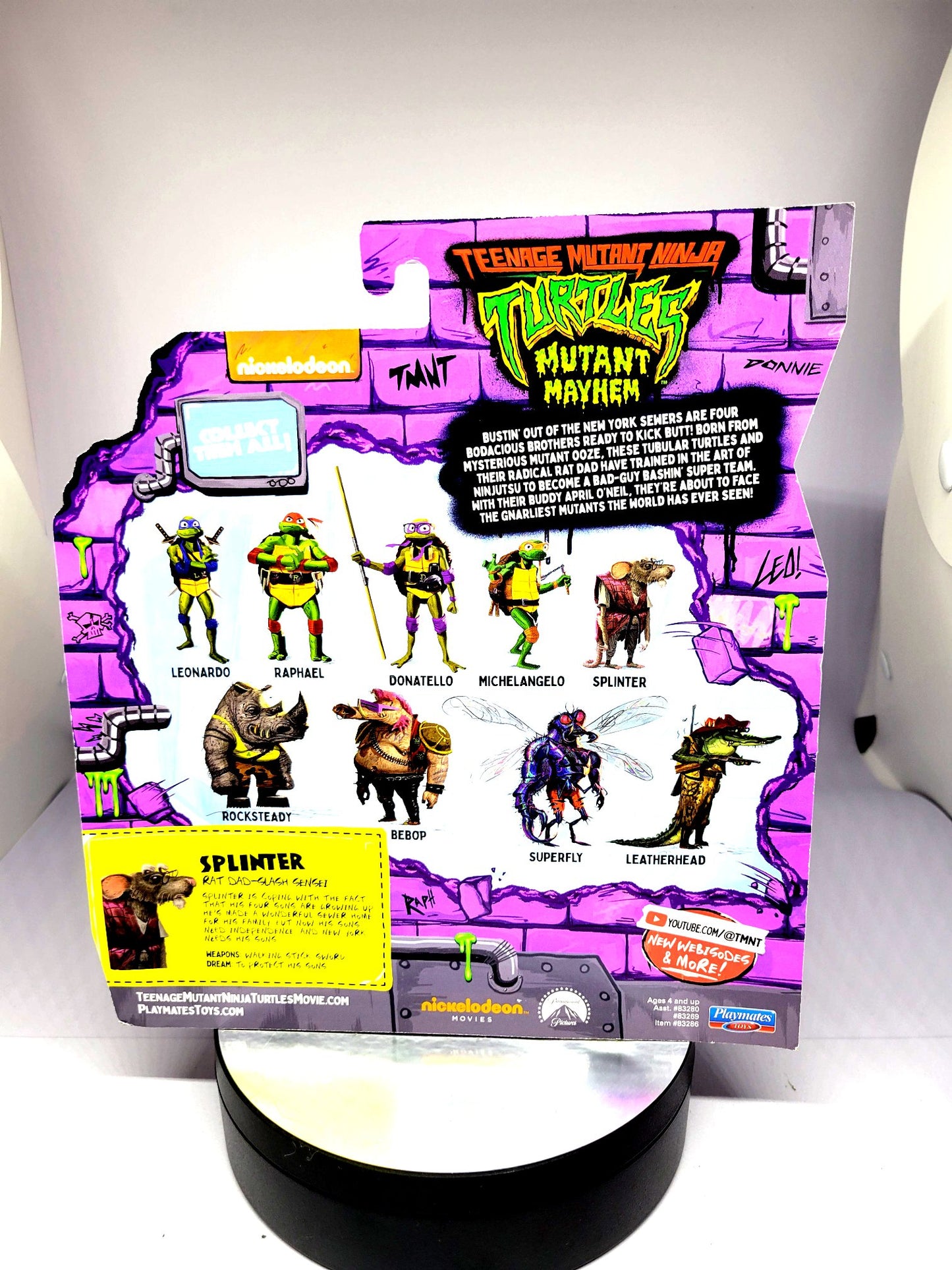 Playmates Teenage Mutant Ninja Turtles Mutant Mayhem Splinter Action Figure