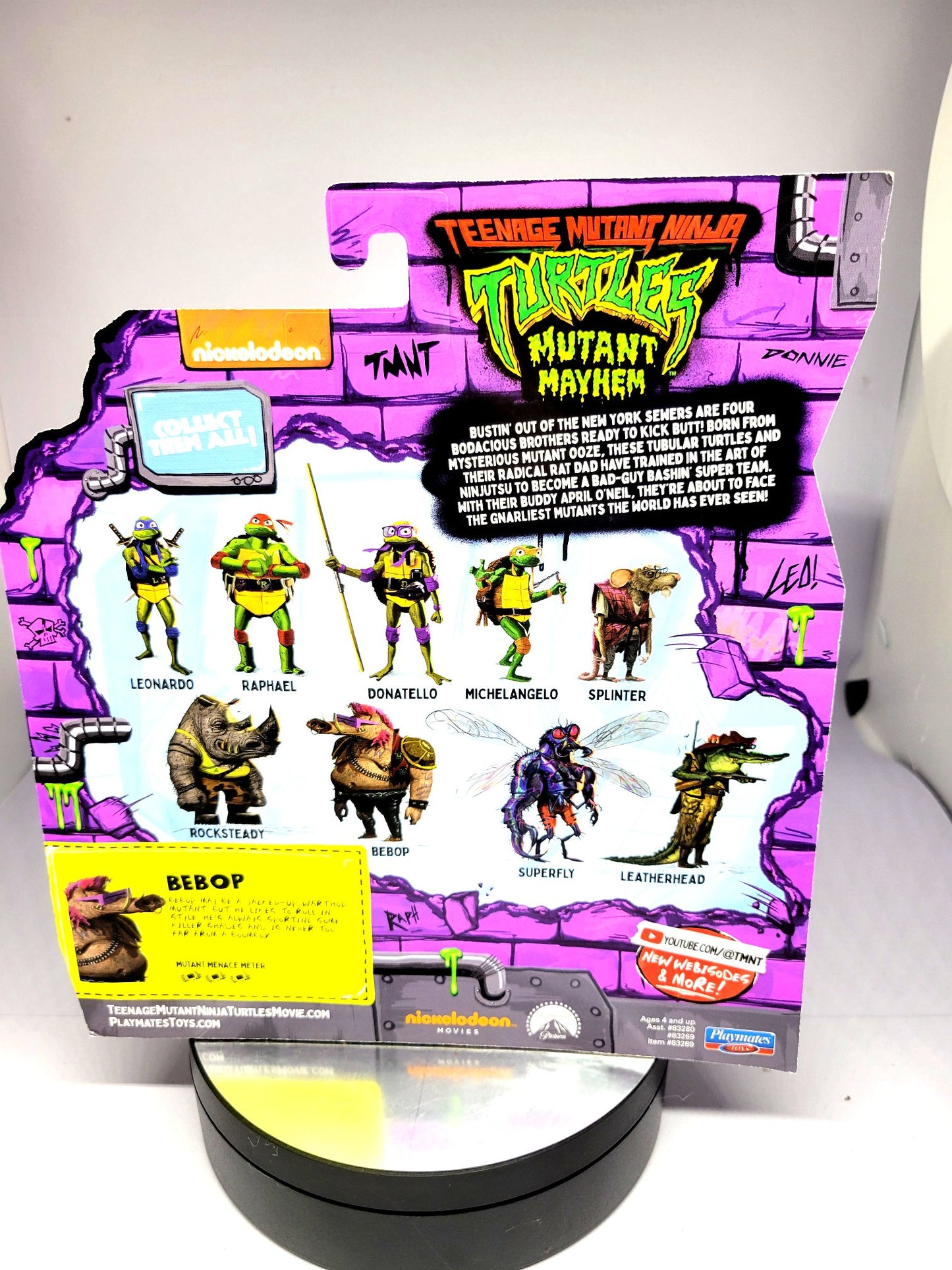 Playmates Teenage Mutant Ninja Turtles Mutant Mayhem Bebop Action Figure