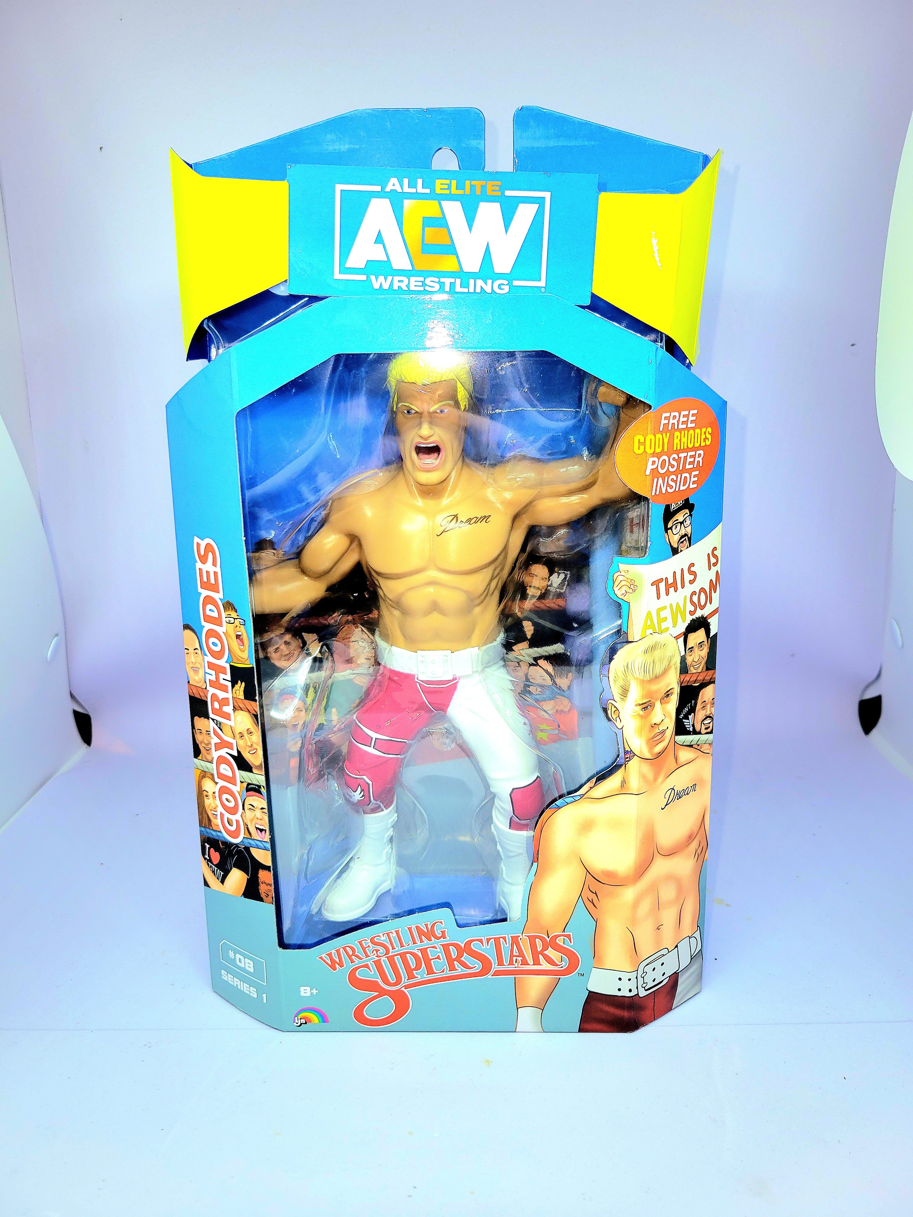 Jazwares AEW LJN Wrestling Superstars Cody Rhodes Action 