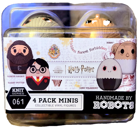 Robots Harry Potter Knit Series 4 Pack Minis Collectible Vinyl Figures