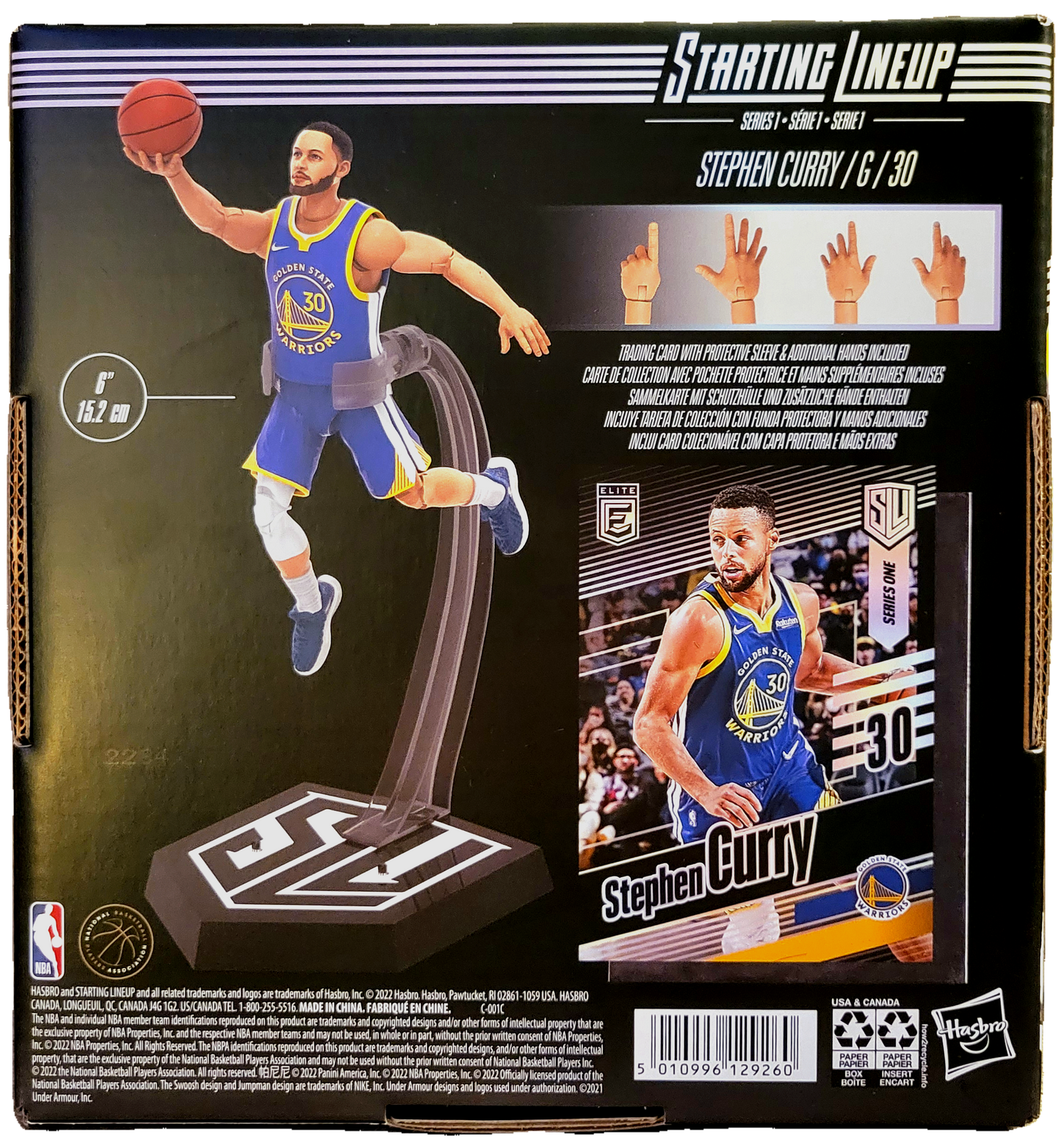 Hasbro Starting Lineup NBA Series 1 Stephen Curry Action Figure