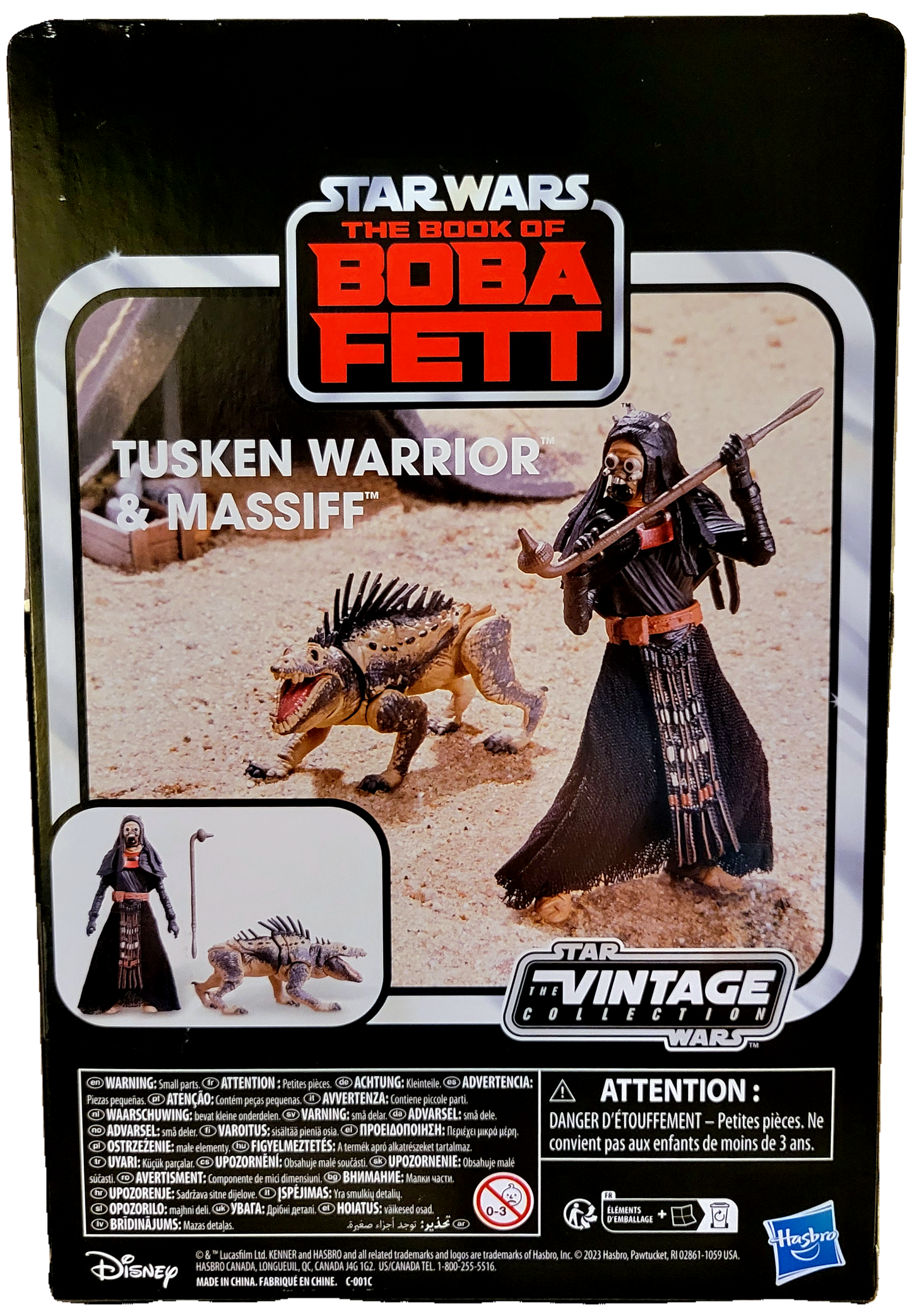 Hasbro Star Wars The Book of Boba Fett Tusken Warrior & Massiff Vintage Collection Action Figure Set
