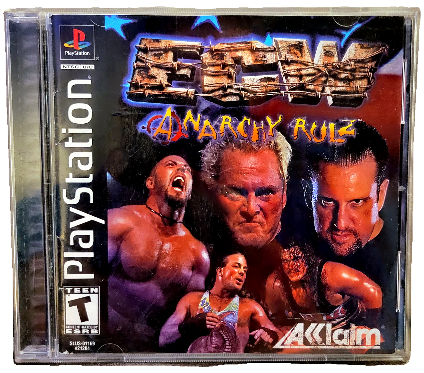 Sony Playstation One ECW Anarchy Rulz (2000) Used Video Game