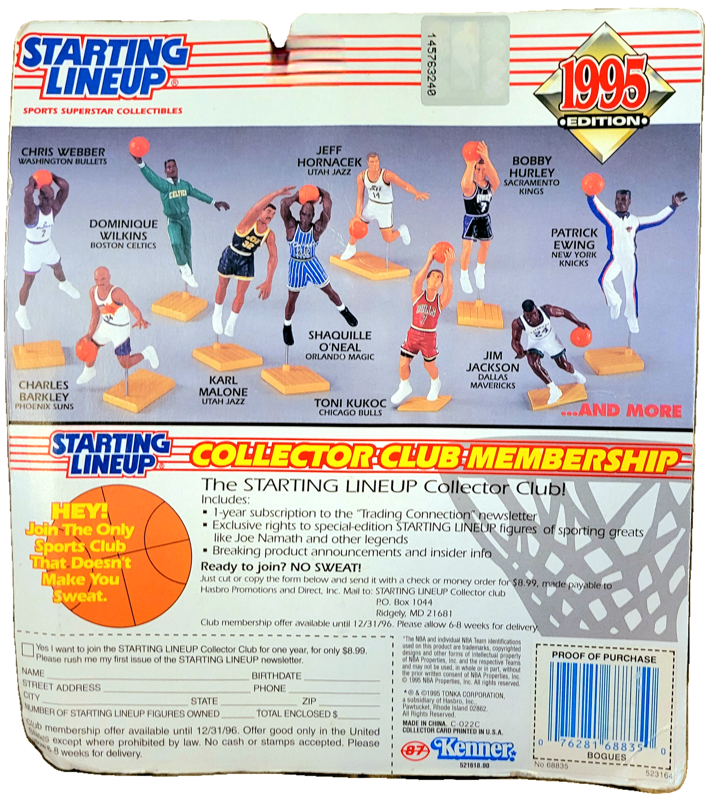 Kenner Starting Lineup NBA 1995 Edition Muggsy Bogues Action Figure
