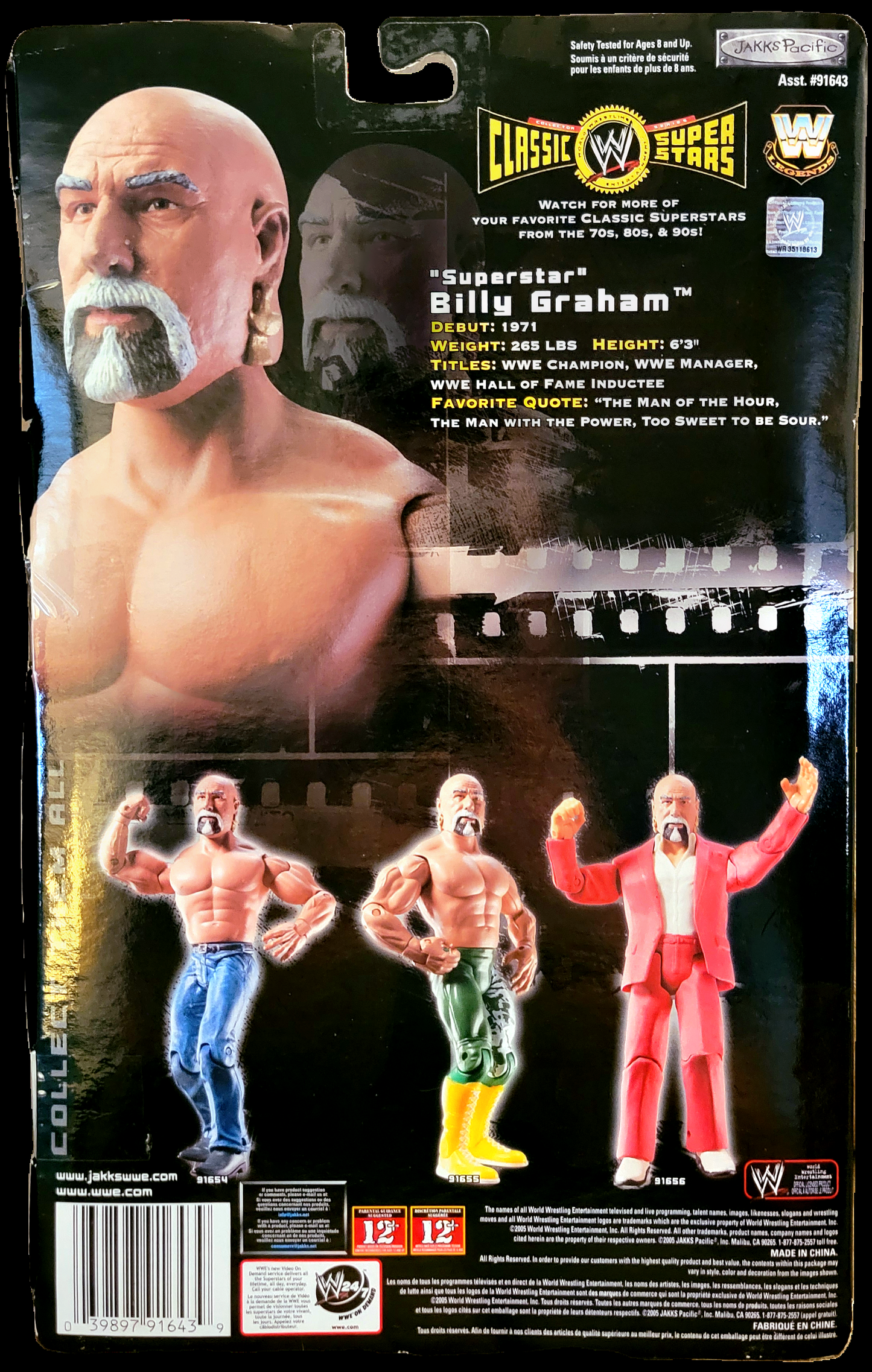 Jakks Pacific WWE Classic Superstars Toys R Us Exclusive Superstar Billy Graham Action Figure