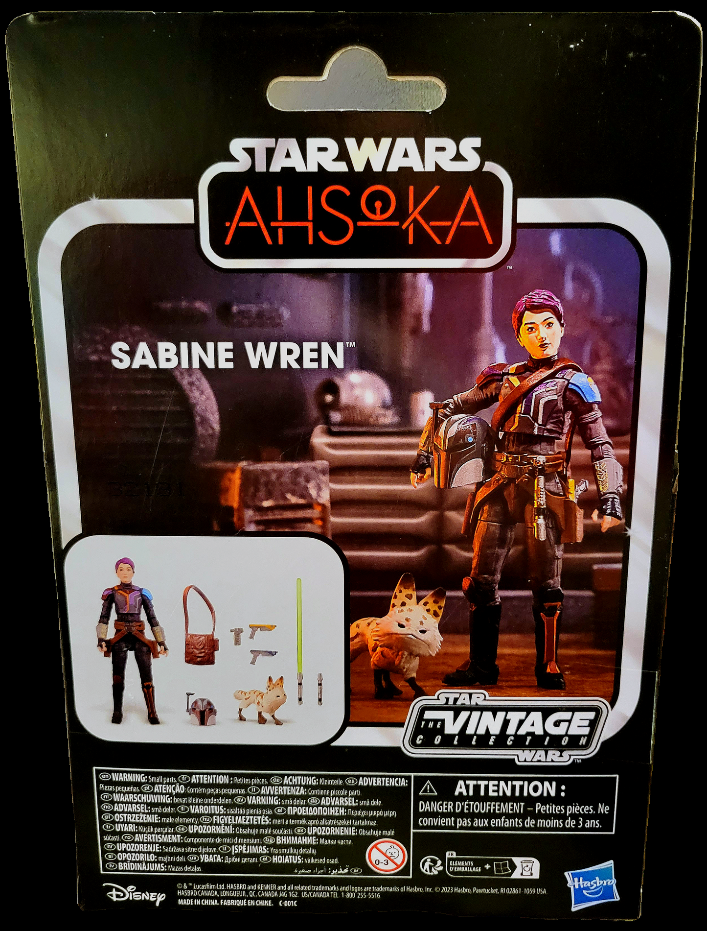 Hasbro Star Wars Ahsoka Sabine Wren Vintage Collection Action Figure