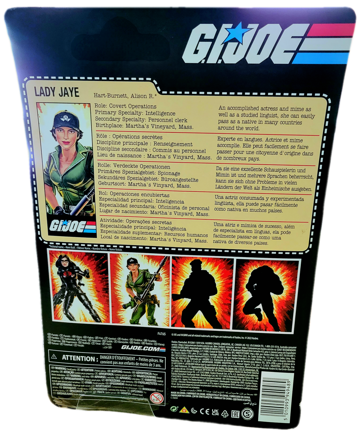 Hasbro G.I Joe Classified Series Retro Carded Lady Jaye Action Figure
