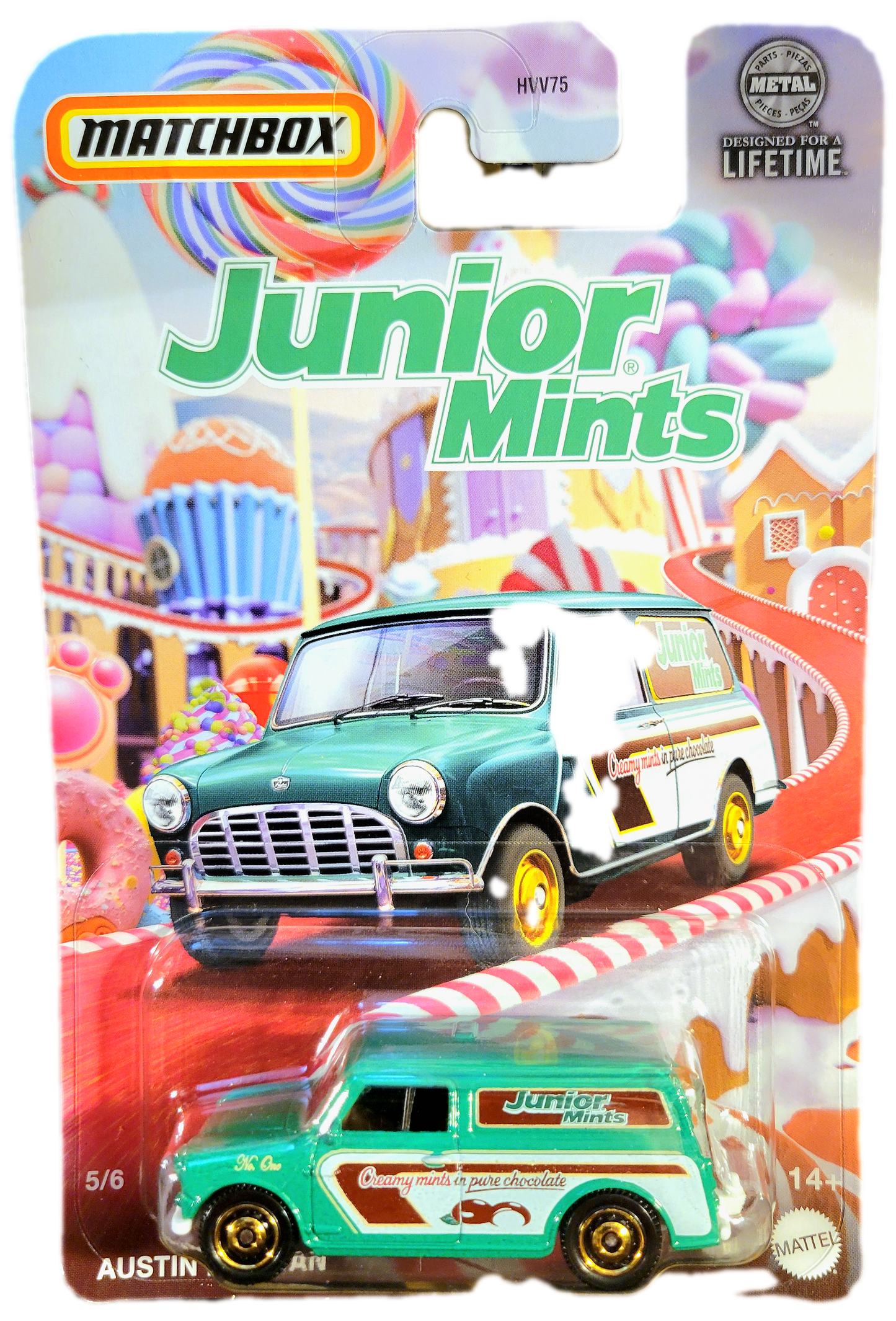 Mattel Matchbox Junior Mints Austin Mini Van Toy Vehicle