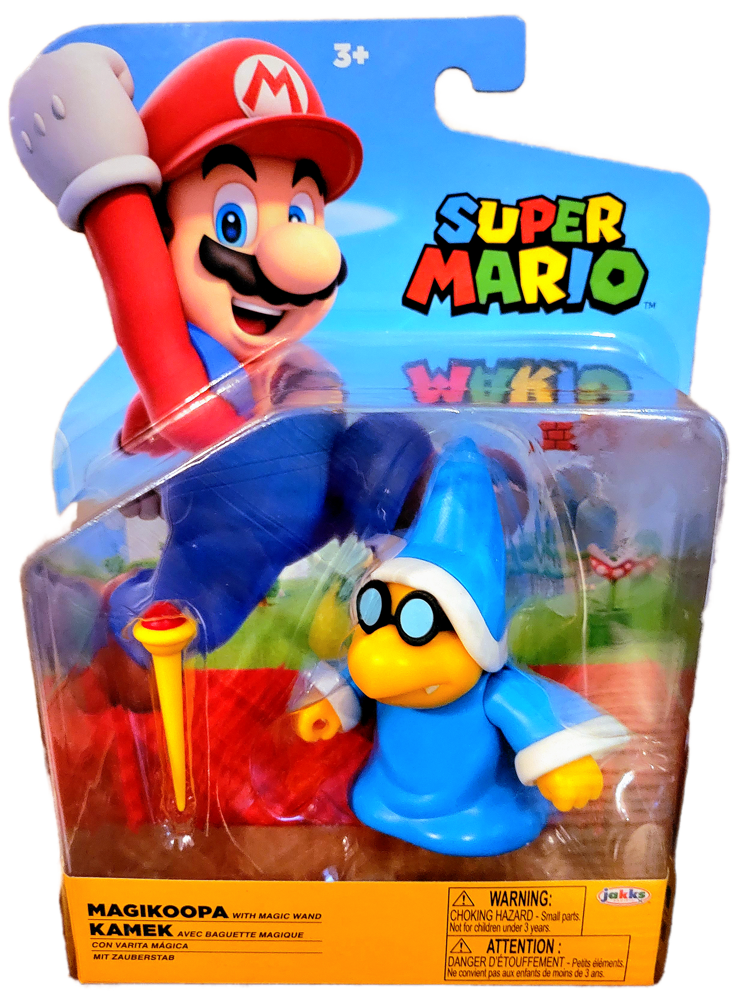 Jakks Pacific Nintendo Super Mario Magikoopa Kamek with Magic Wand 4 Inch Action Figure