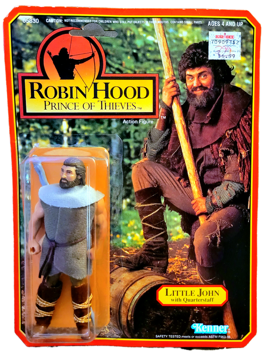 Kenner 1991 Robin Hood Prince of Thieves Little John with Quarterstaff Action Figure