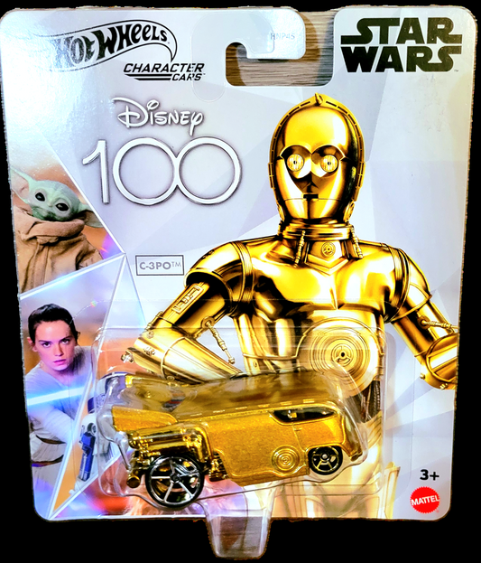 Mattel Hotwheels Disney 100 Character Cars Star Wars C-3P0 Toy Vehicle