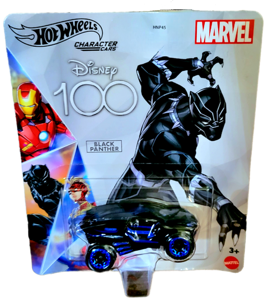 Mattel Hotwheels Disney 100 Character Cars Marvel Black Panther Toy Vehicle