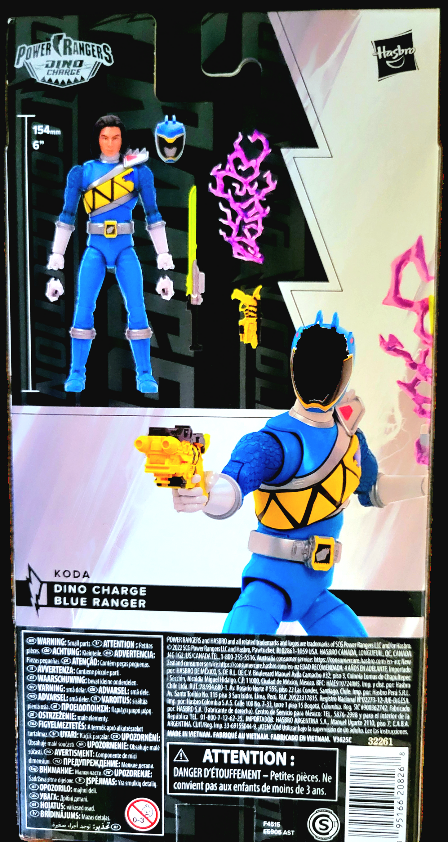 Hasbro Power Rangers Lightning Collection Dino Charge Blue Ranger Action Figure