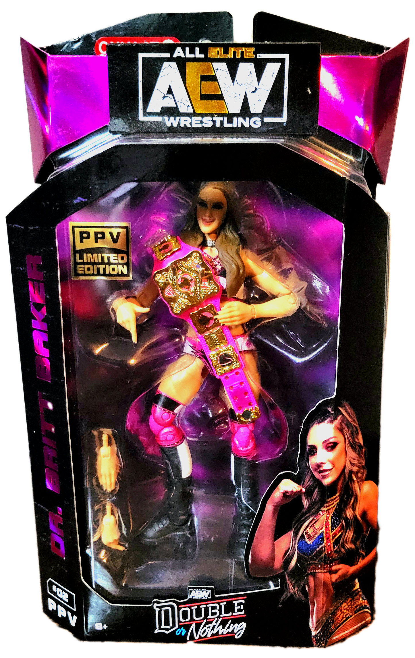 Jazwares AEW PPV Limited Edition Double or Nothing Dr. Britt Baker Action Figure