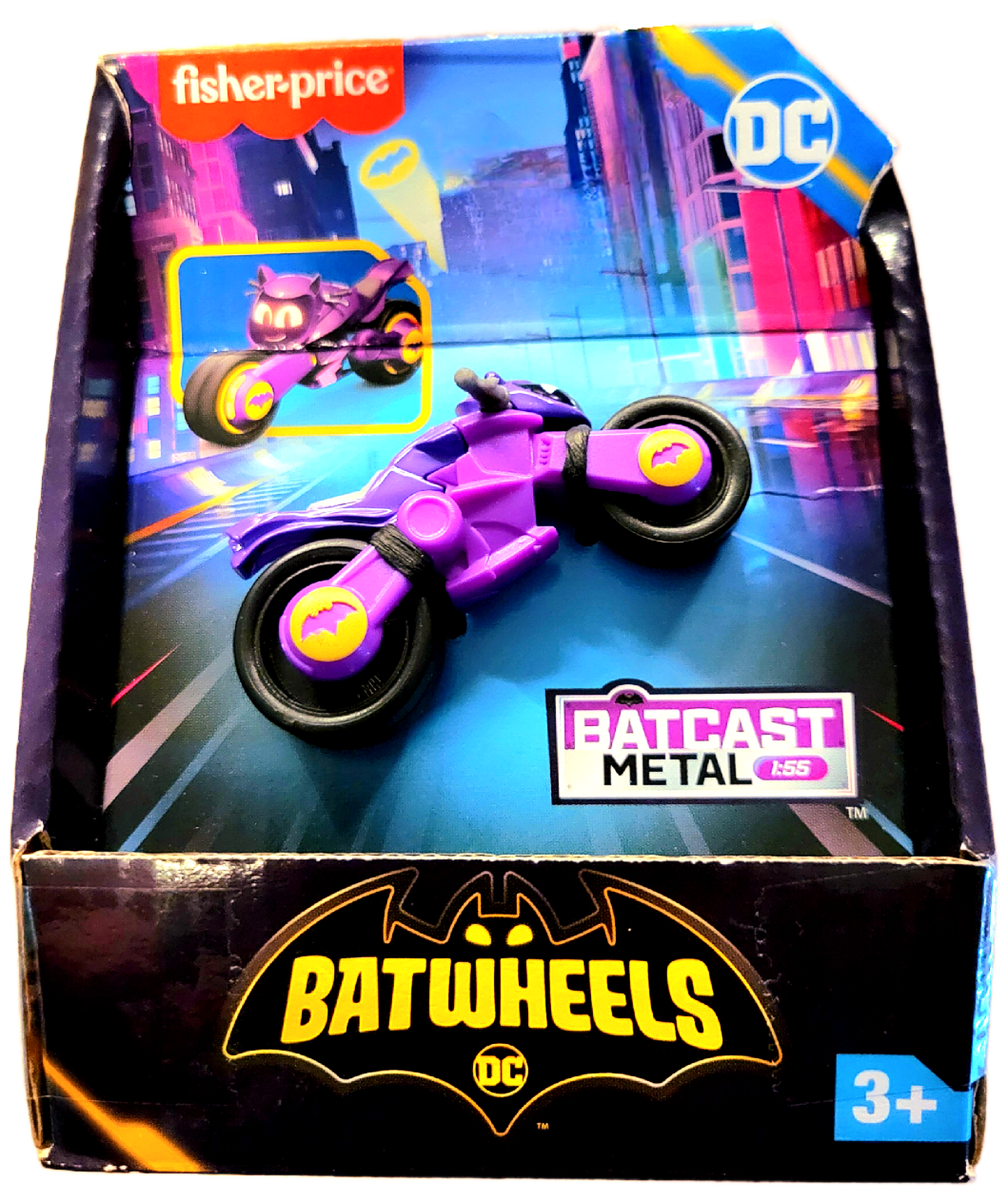 Fisher-Price DC Batman Batwheels Batcast Metal 1:55 Batgirl Batcycle