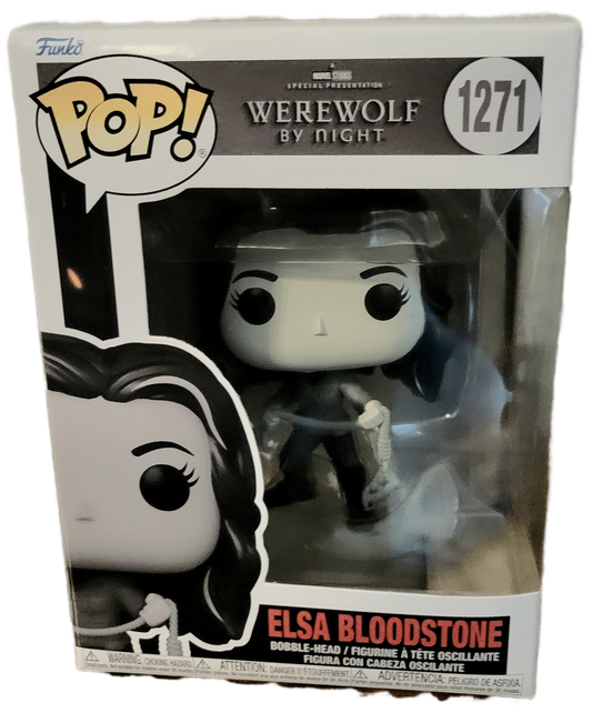 Funko Marvel Studios Special Presentation Werewolf By Night Elsa Bloodstone Black and White POP Bobblehead 1271