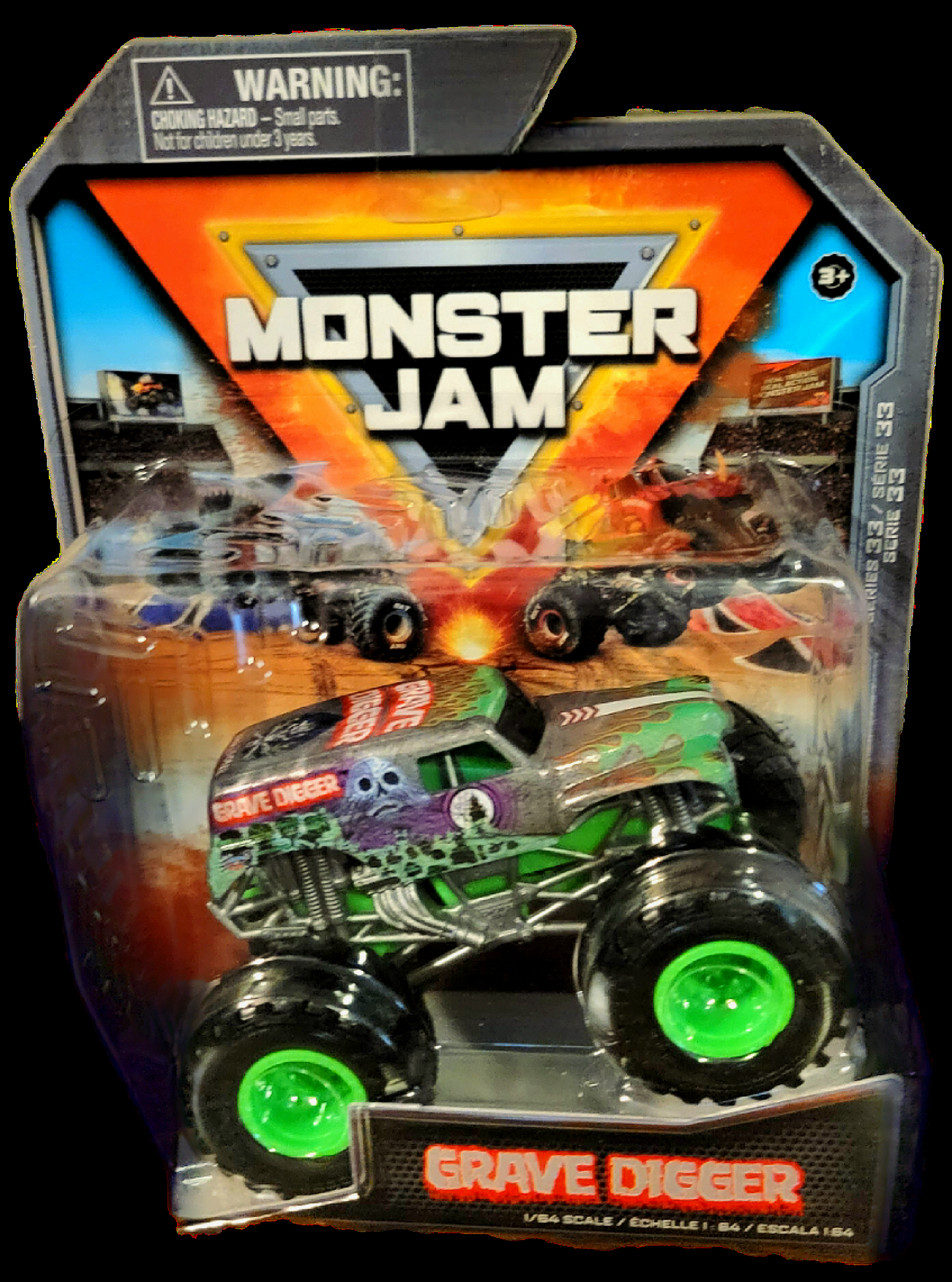 Spinmaster Toys Monster Jam Grave Digger Series 33 True Metal Diescast Vehicle