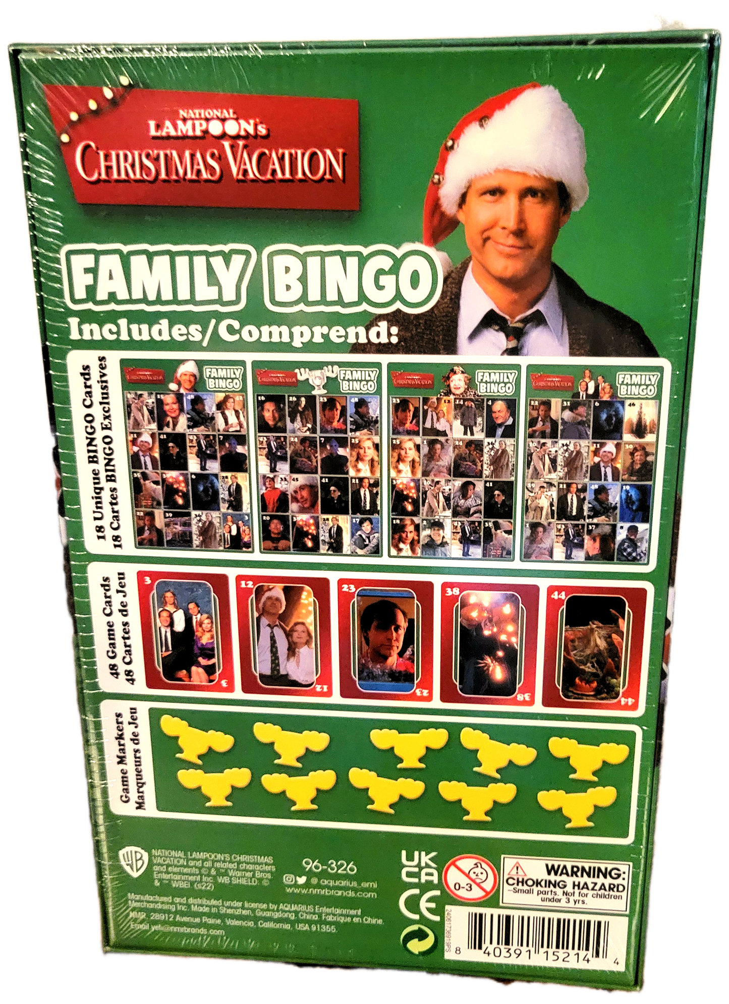 Aquarius National Lampoon's Christmas Vacation Family Bingo  Game