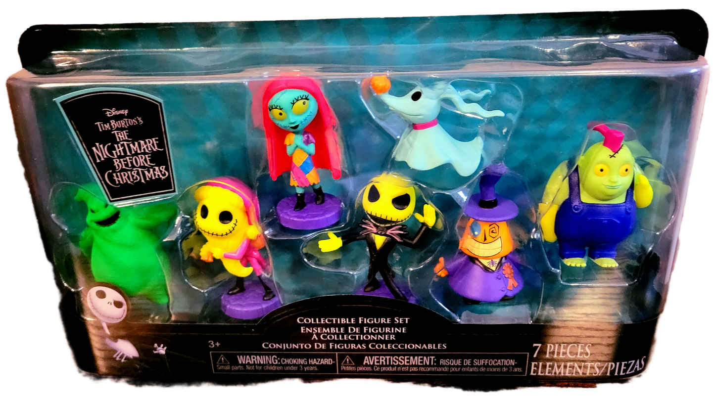 Just Play Disney Tim Burton's The Nightmare Before Christmas  Collectible Figure Set 7-Pack