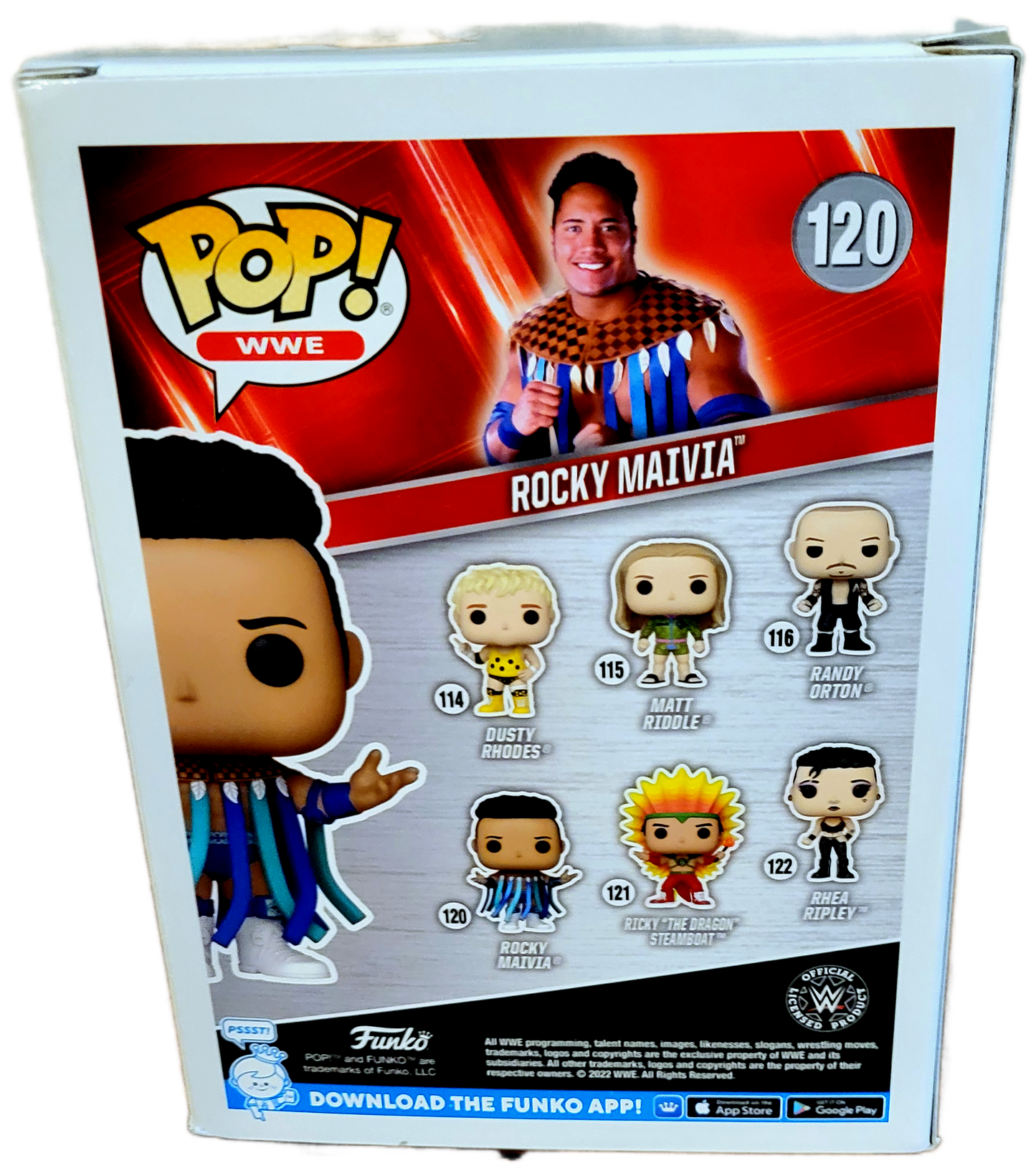 Funko WWE Rocky Maivia POP Figure (120)