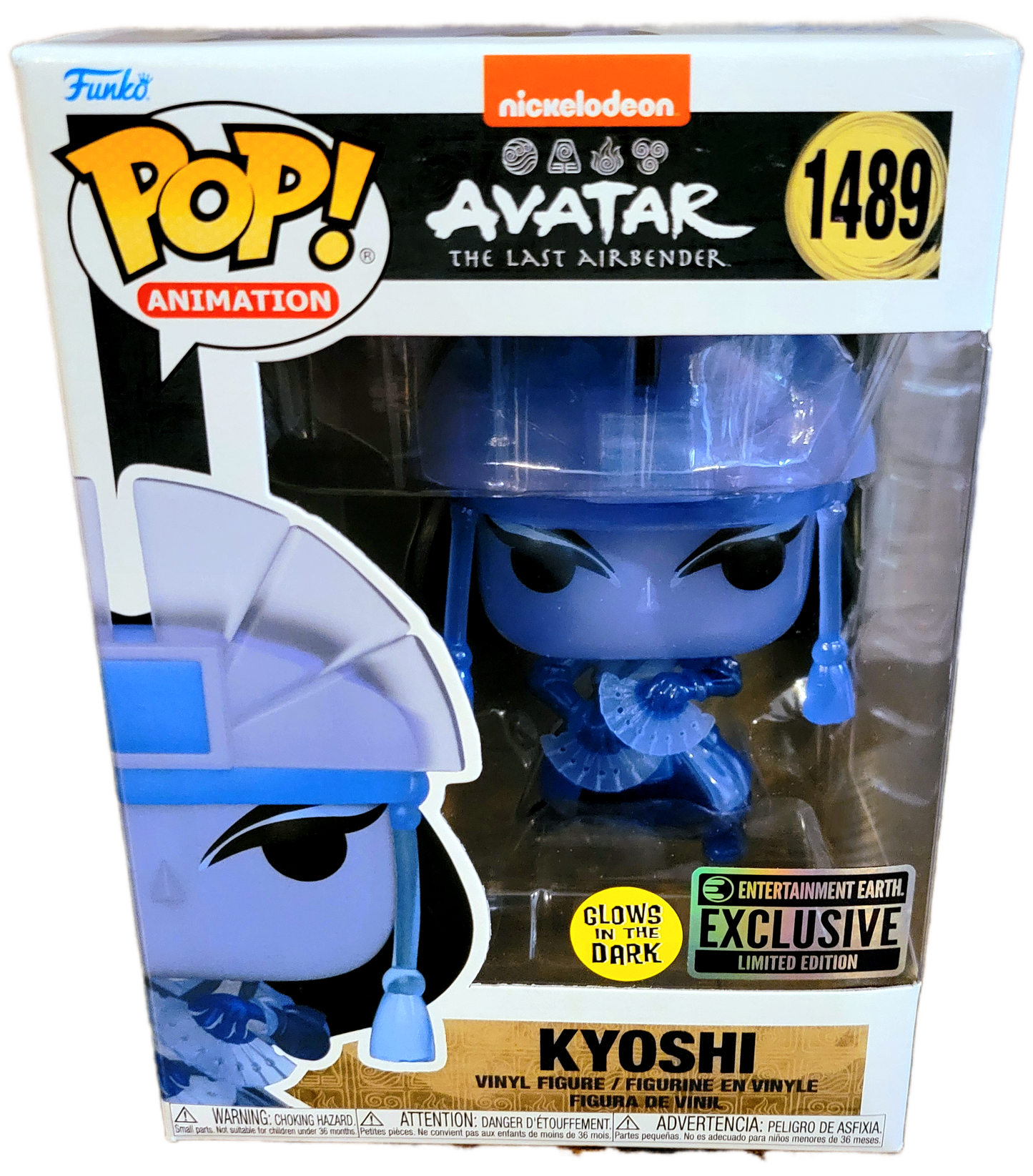 Funko Nickelodeon Avatar The Last Airbender Entertainment Earth Exclusive Glow in the Dark Kyoshi POP Animation Figure (1489)