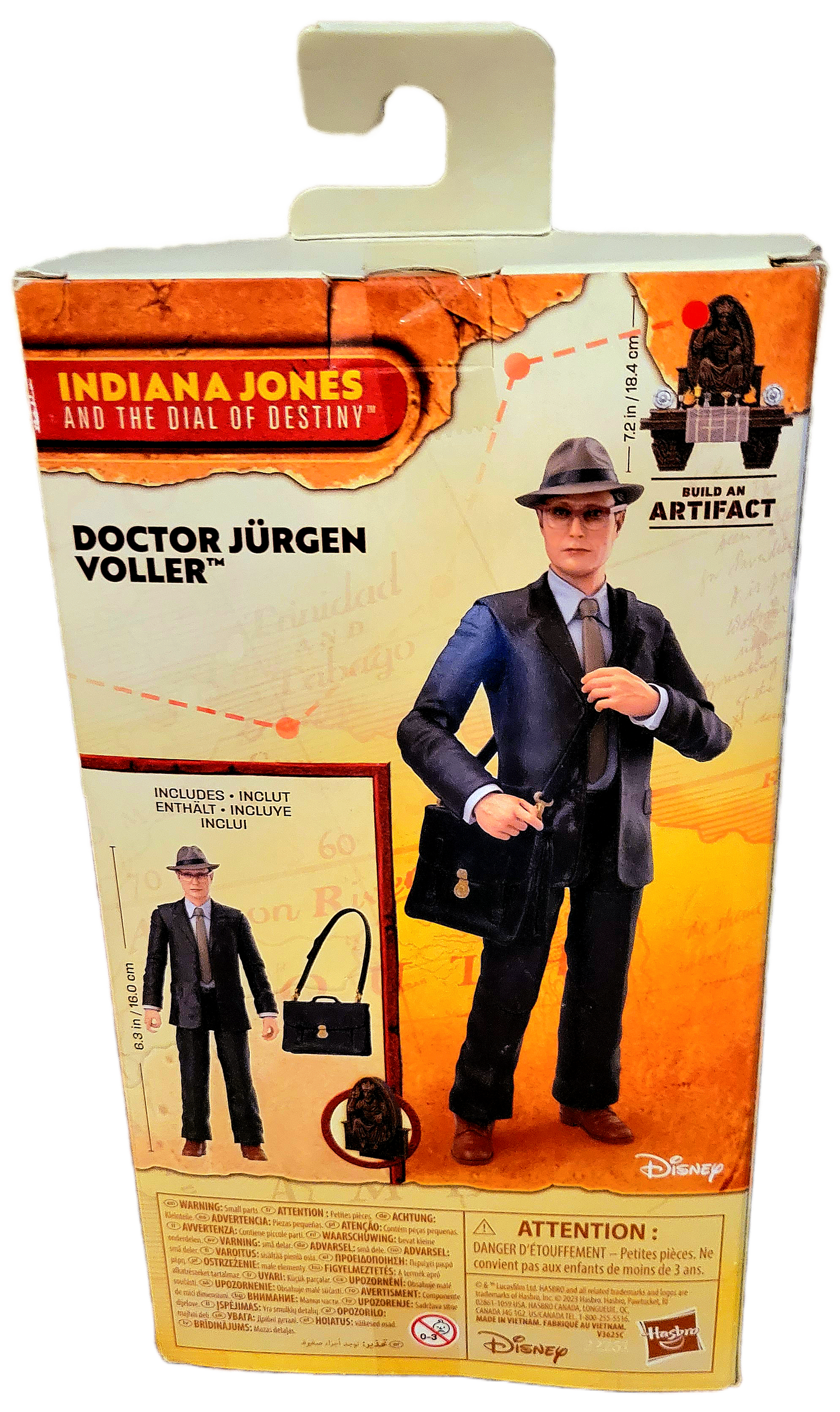 Hasbro Indiana Jones and the Dial of Destiny Adventure Series Doctor Jurgen Voller Action Figure