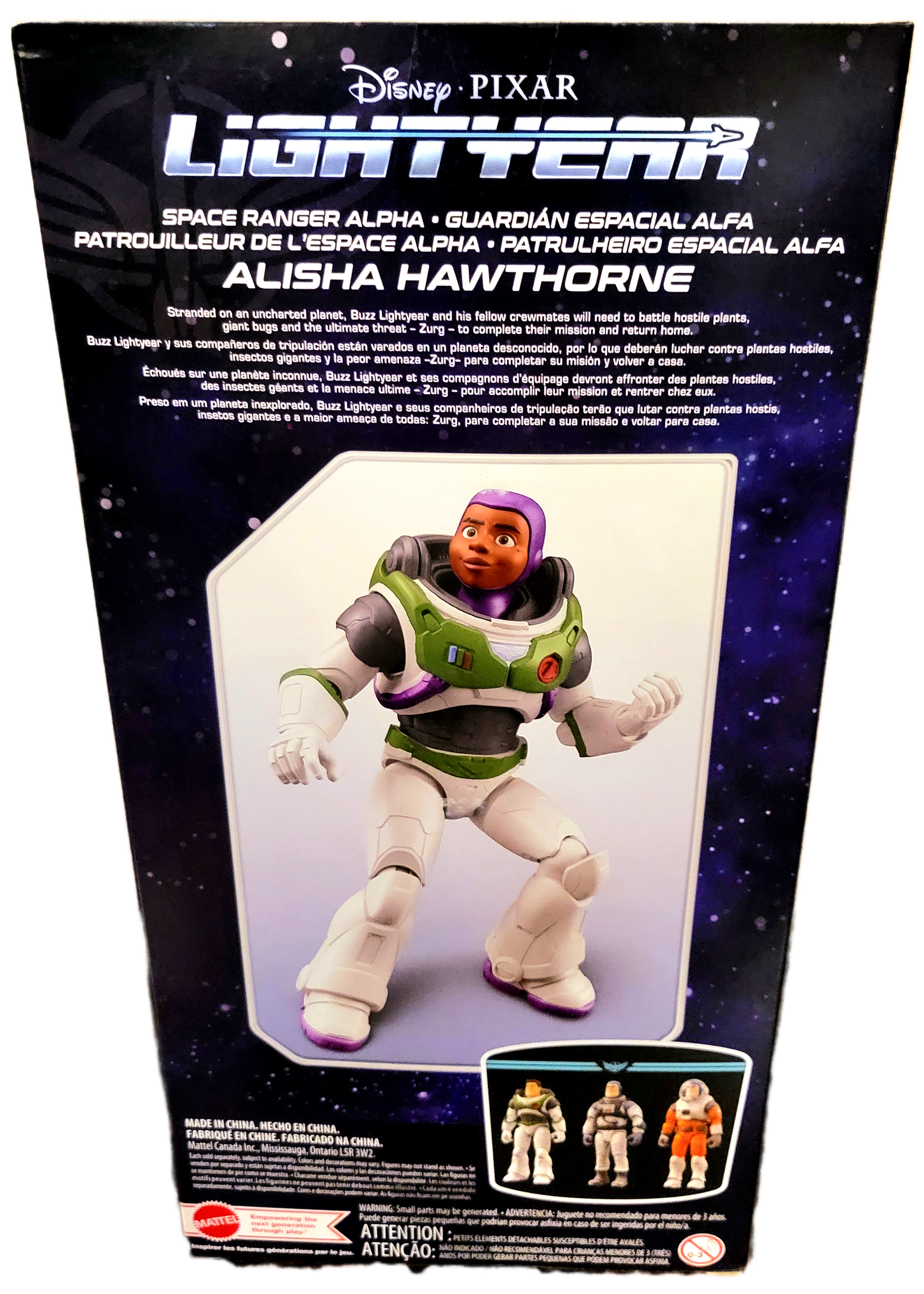 Mattel Disney Pixar Lightyear Space Ranger Alpha Alisha Hawthorne Deluxe Action Figure