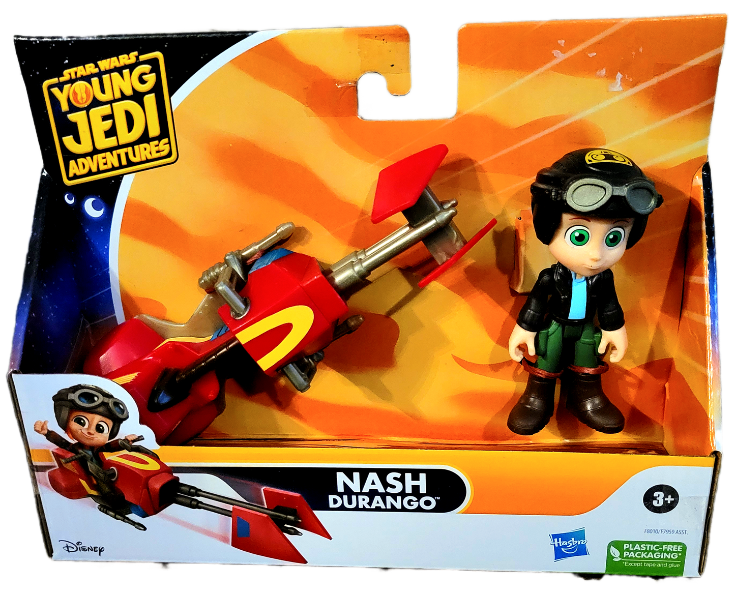 Hasbro Star Wars Young Jedi Adventures Nash Durango Figure with Speeder Bike