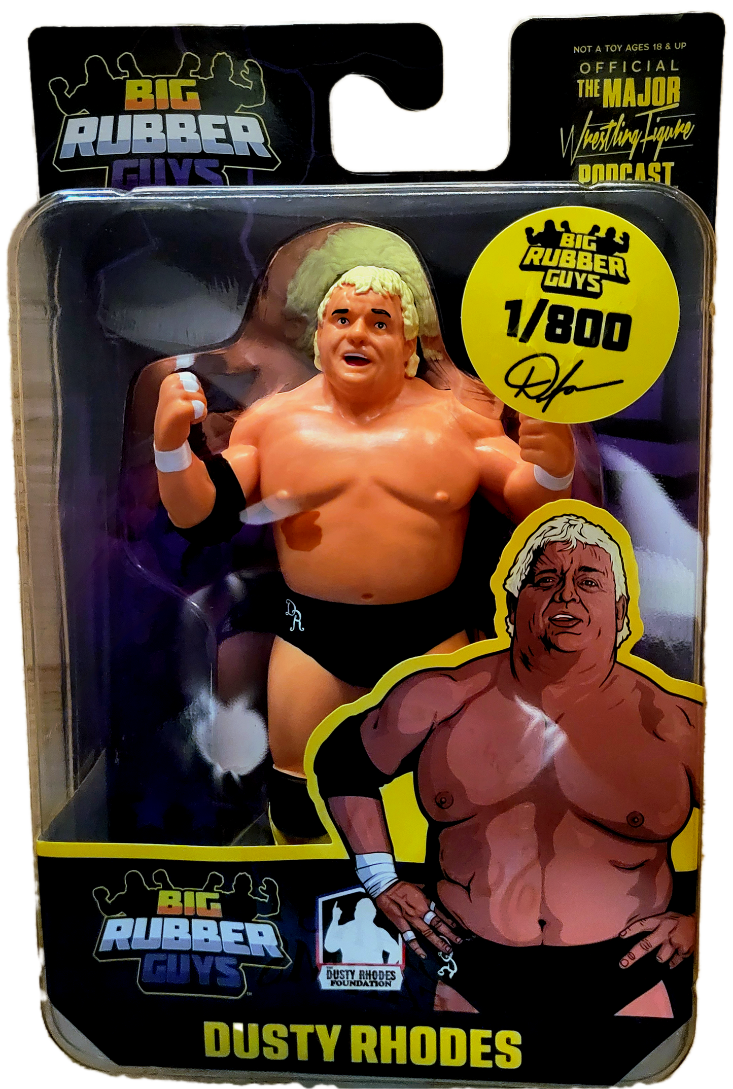 The Major Wrestling Figure Podcast Big Rubber Guys 2025 WrestleCon Exclusive 1/800 Dusty Rhodes Action Figure