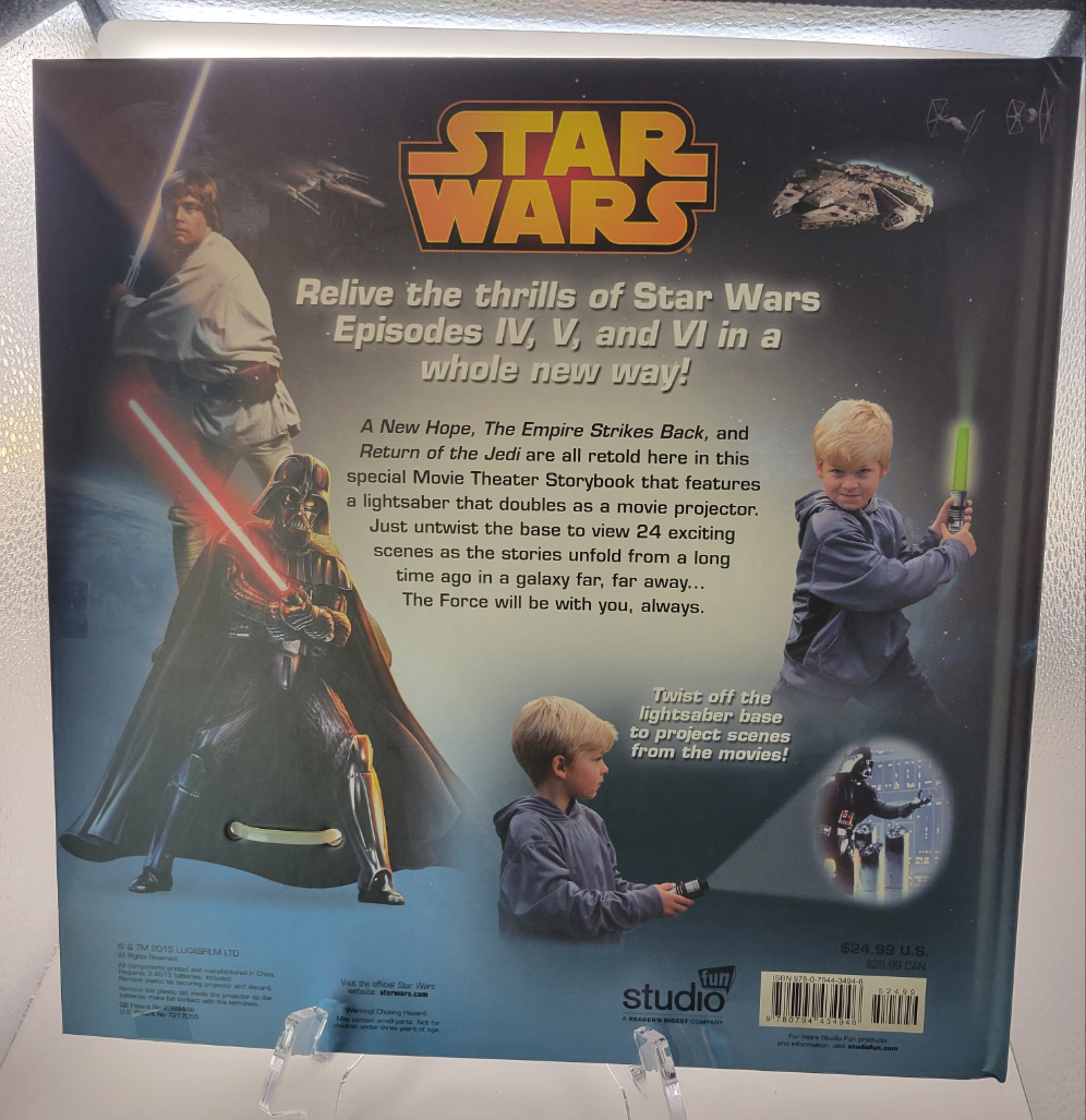 Star Wars Movie Theater Storybook and Lightsaber Projector