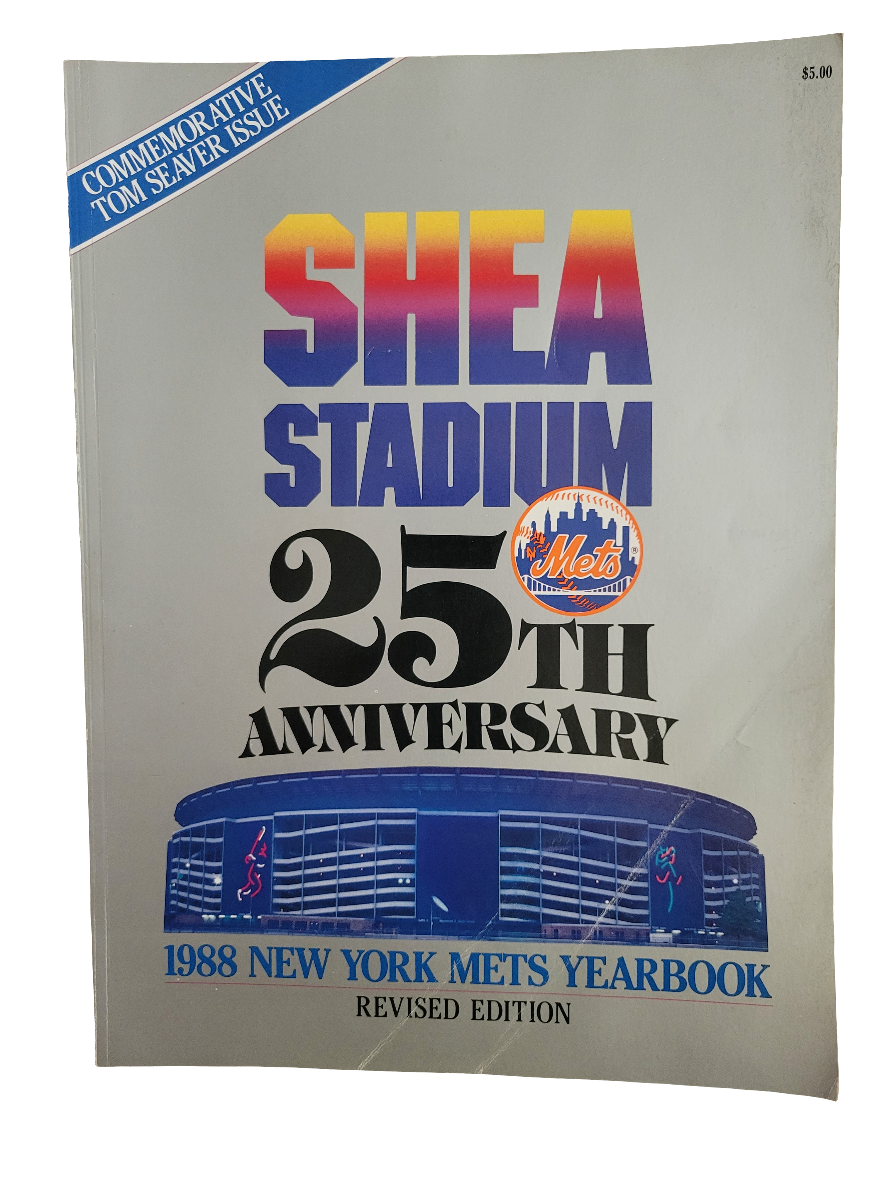 1988 New York Mets Yearbook Revised Shea Stadium 25th Anniversary Tom Seaver Edition