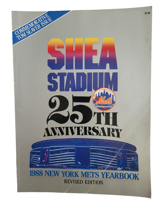 1988 New York Mets Yearbook Revised Shea Stadium 25th Anniversary Tom Seaver Edition