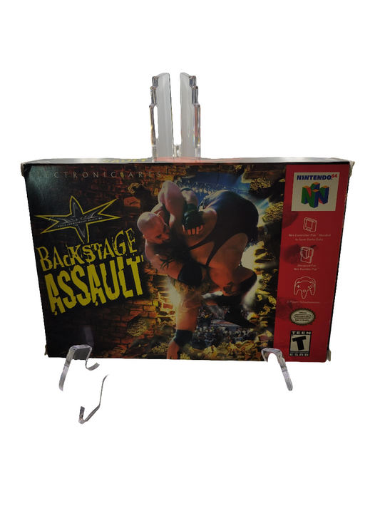 WCW Backstage Assault Nintendo 64 Used Video Game With Box