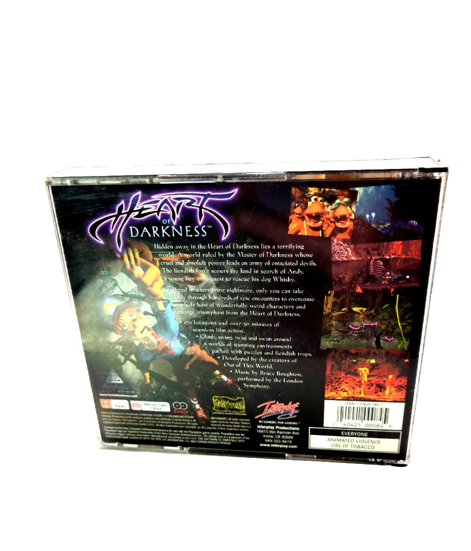 Sony Playstation One Heart Of Darkness Used Video Game