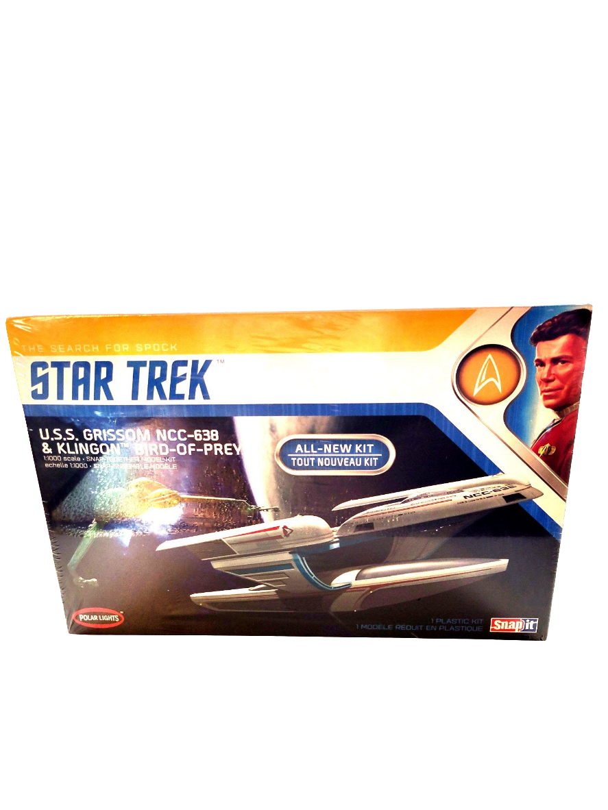 Polar Lights Star Trek U.S.S. Grissom NCC-638 & Klingon Bird-Of-Prey Snap It Plastic Model Kit