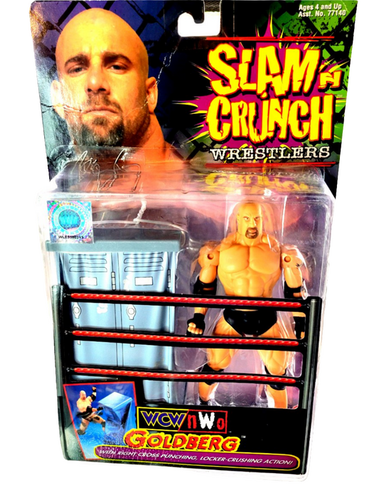 Toy Biz 1999 WCW Slam 'N Crunch Wrestlers Goldberg Action Figure