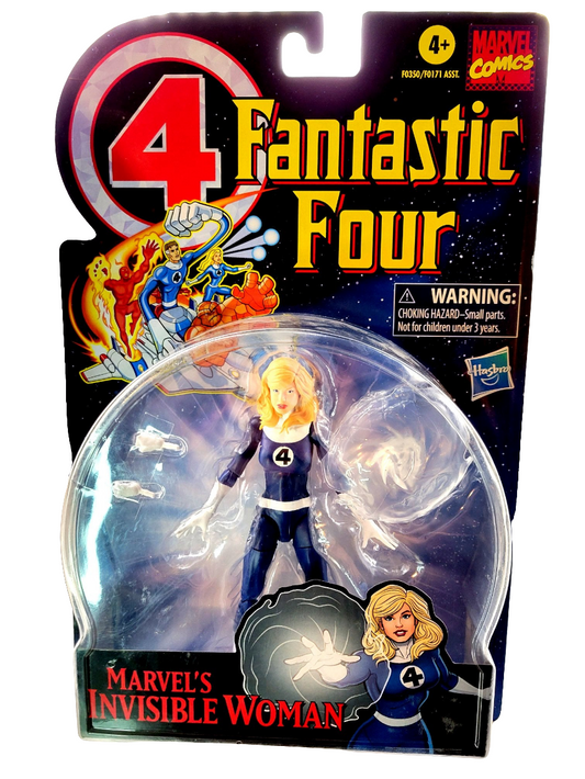Hasbro Marvel Legends Fantastic Four Invisible Woman Retro Carded Action Figure