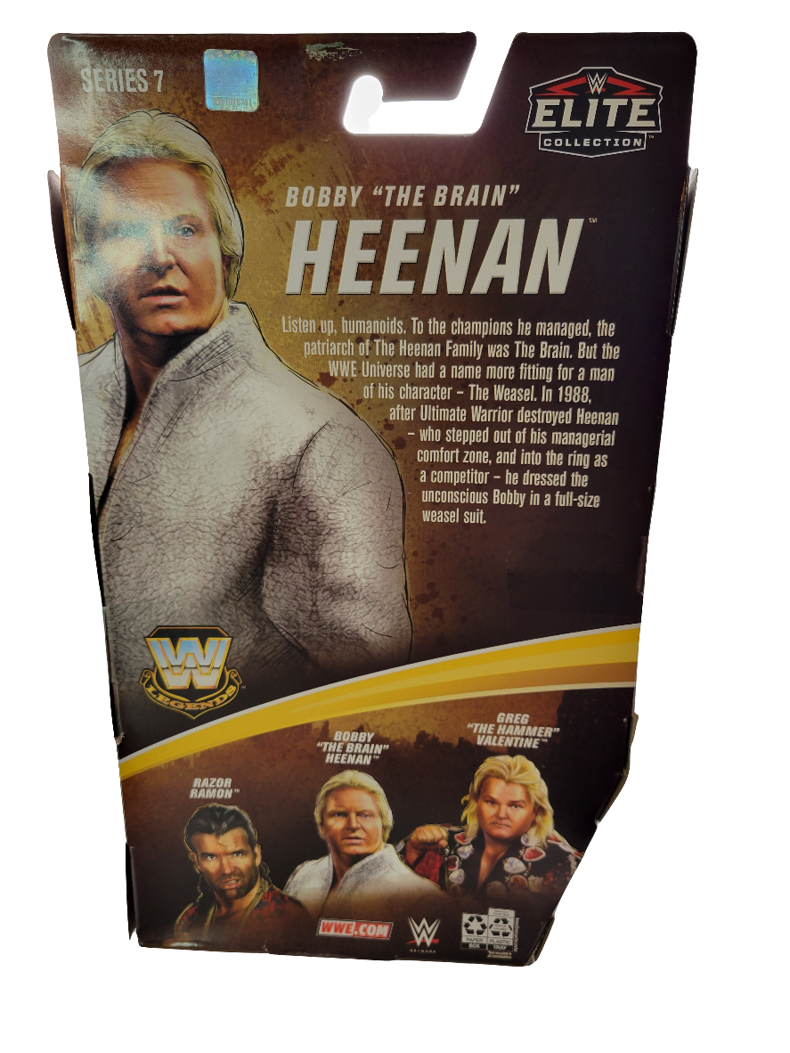 Mattel WWE Legends Series 7 Elite Bobby "The Brain" Heenan Action Figure