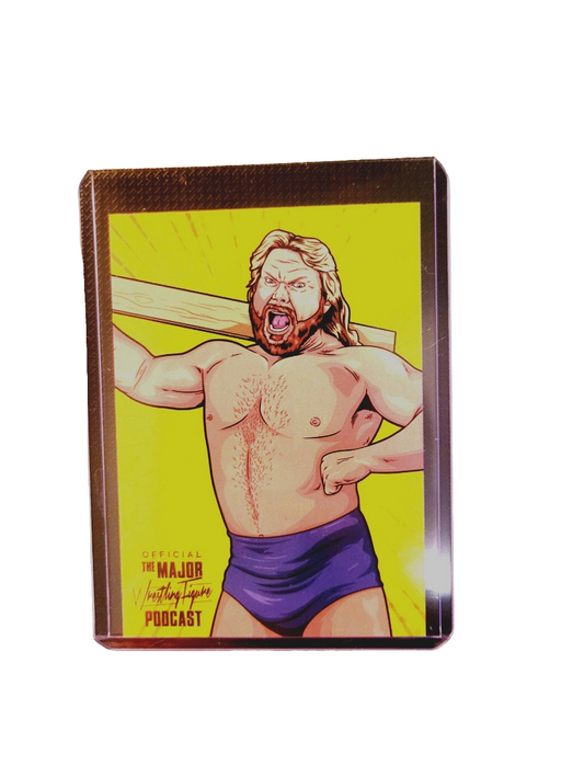 Major Wrestling Figure Podcast Major Bendies Hacksaw Jim Duggan Trading Card