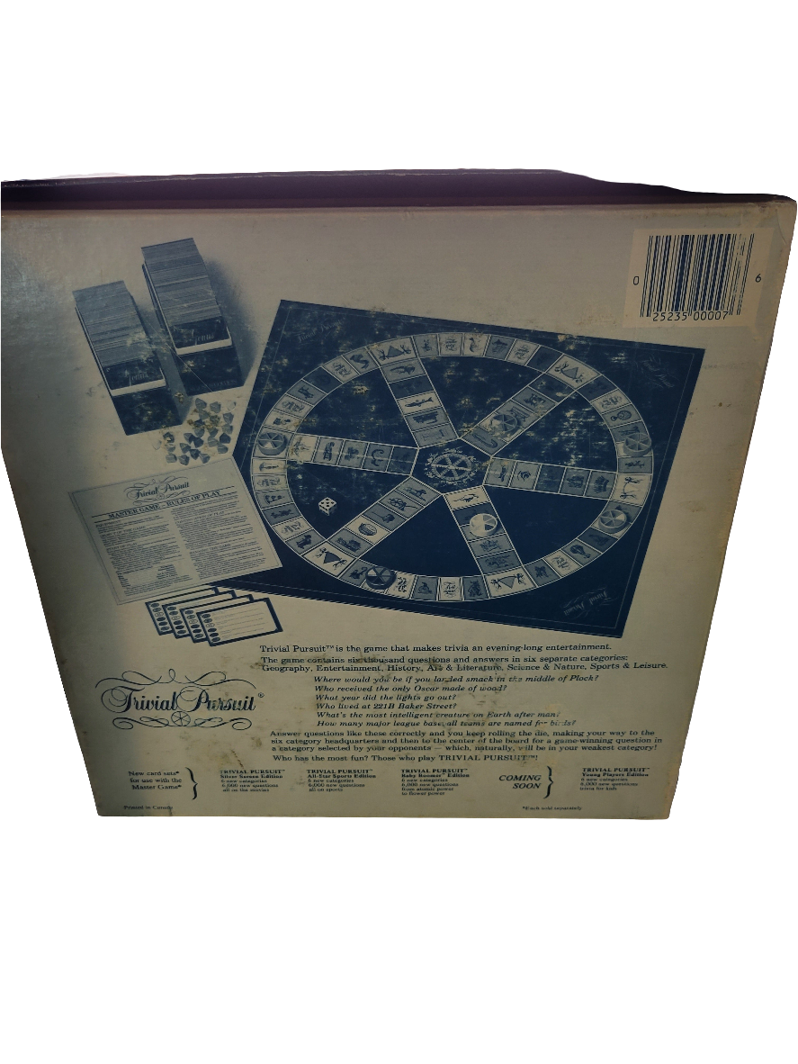 1980's Trivial Pursuit Master Game Genius Edition