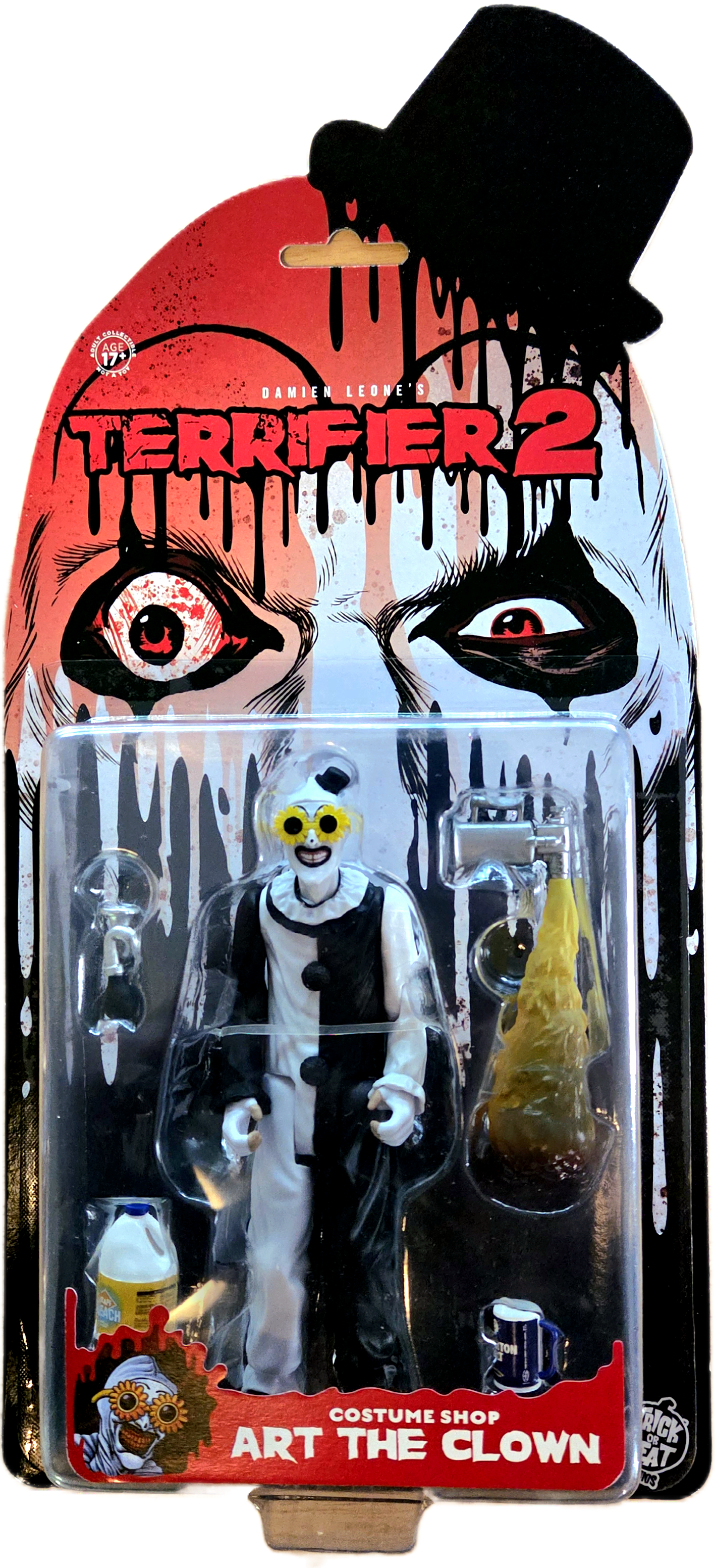 Trick or Treat Studios Terrifier 2 Costume Shop Art The Clown Action Figure