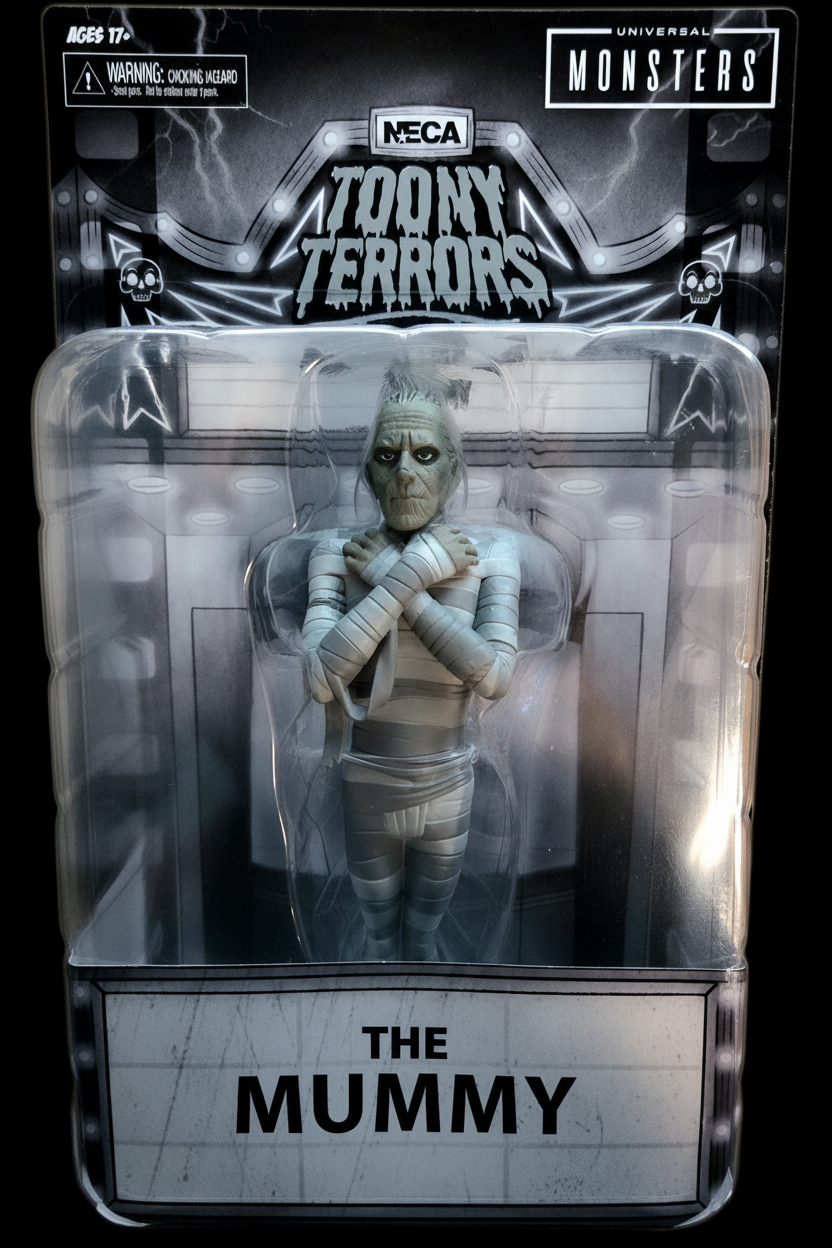 NECA Toony Terrors Silver Screen Universal Monsters The Mummy Action Figure