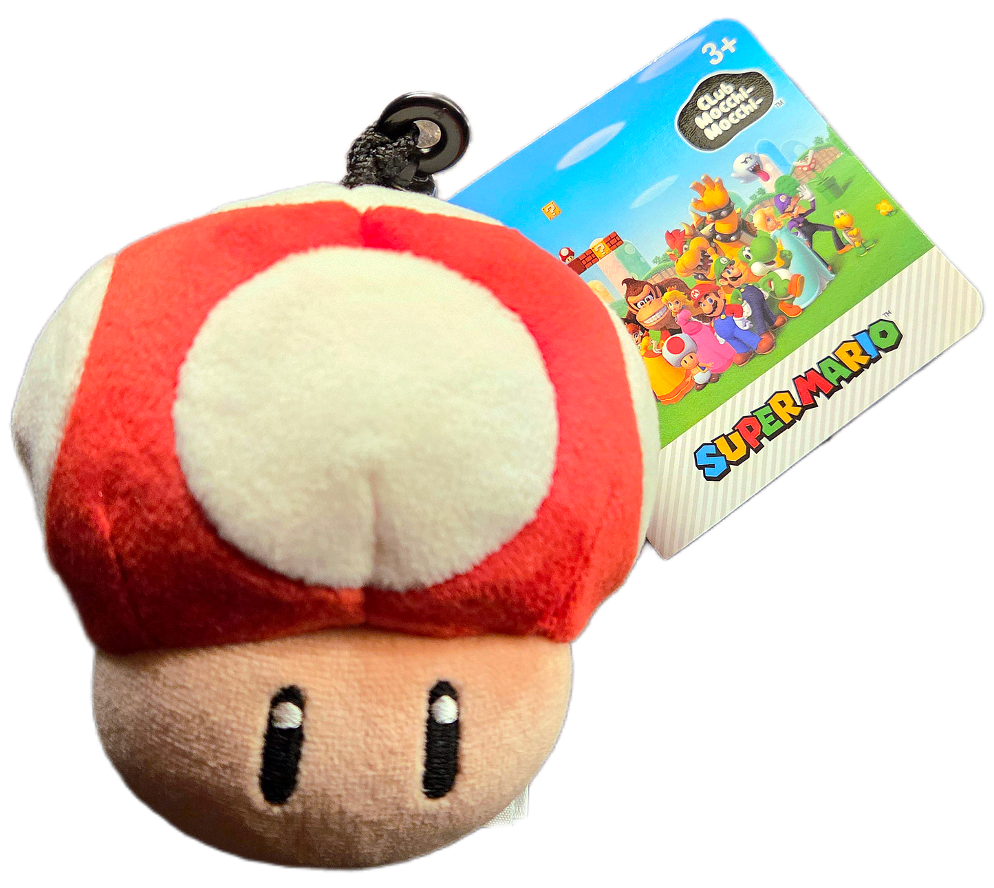 Tomy Nintendo Club Mocchi Mocchi Super Mario Mushroom Plush Keychain