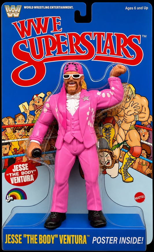 Mattel WWE LJN WWE Superstars Series 2 Jesse "The Body" Ventura Action Figure