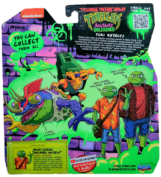 Playmates Tales of the Teenage Mutant Ninja Turtles High School Michael Angelo Action Figure