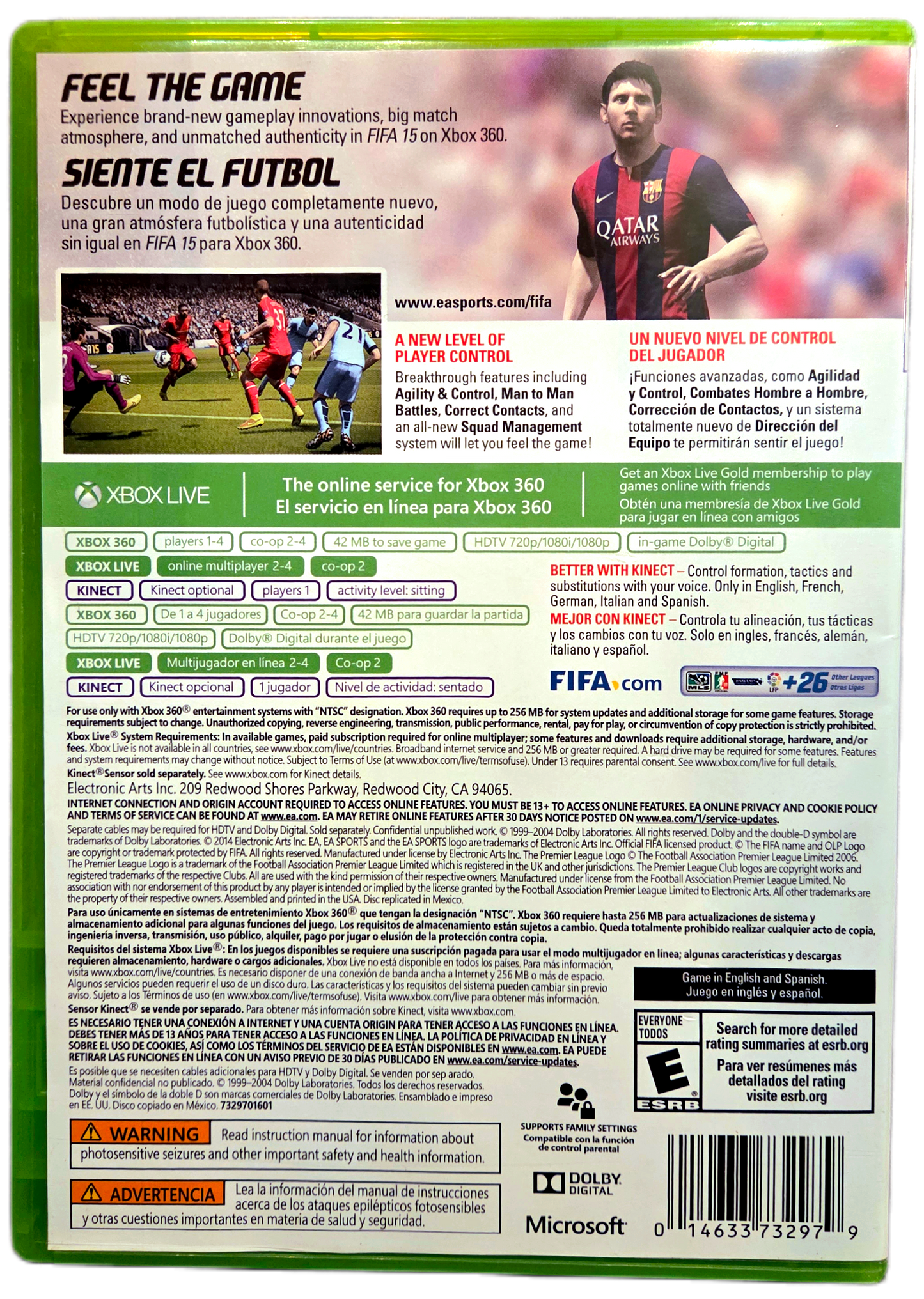 Xbox360 EA Sports FIFA 15 Used Video Game