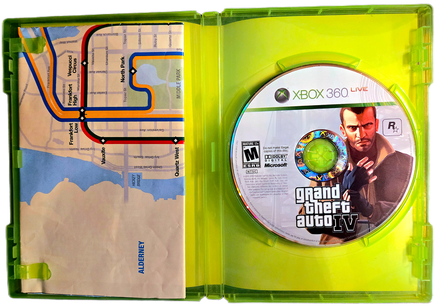 XBOX 360 Grand Theft Auto IV Used Video Game