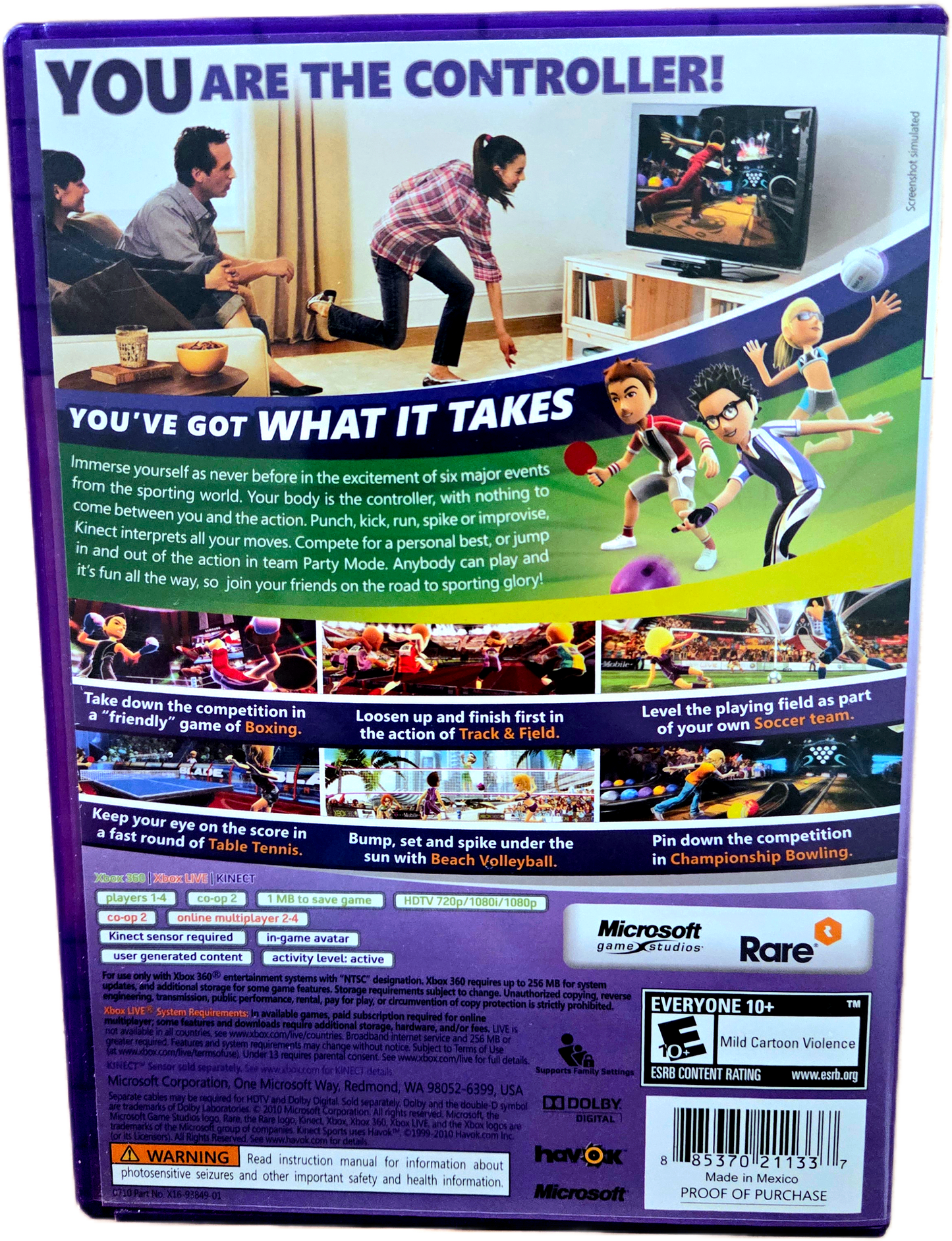 XBOX360 Kinect Sports Used Video Game